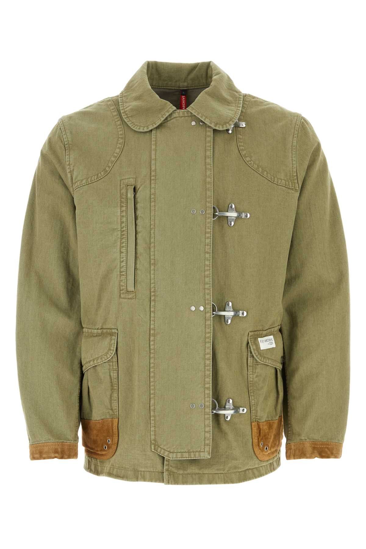 image of Fay Green Cotton Jacket, Men's (Size XL)