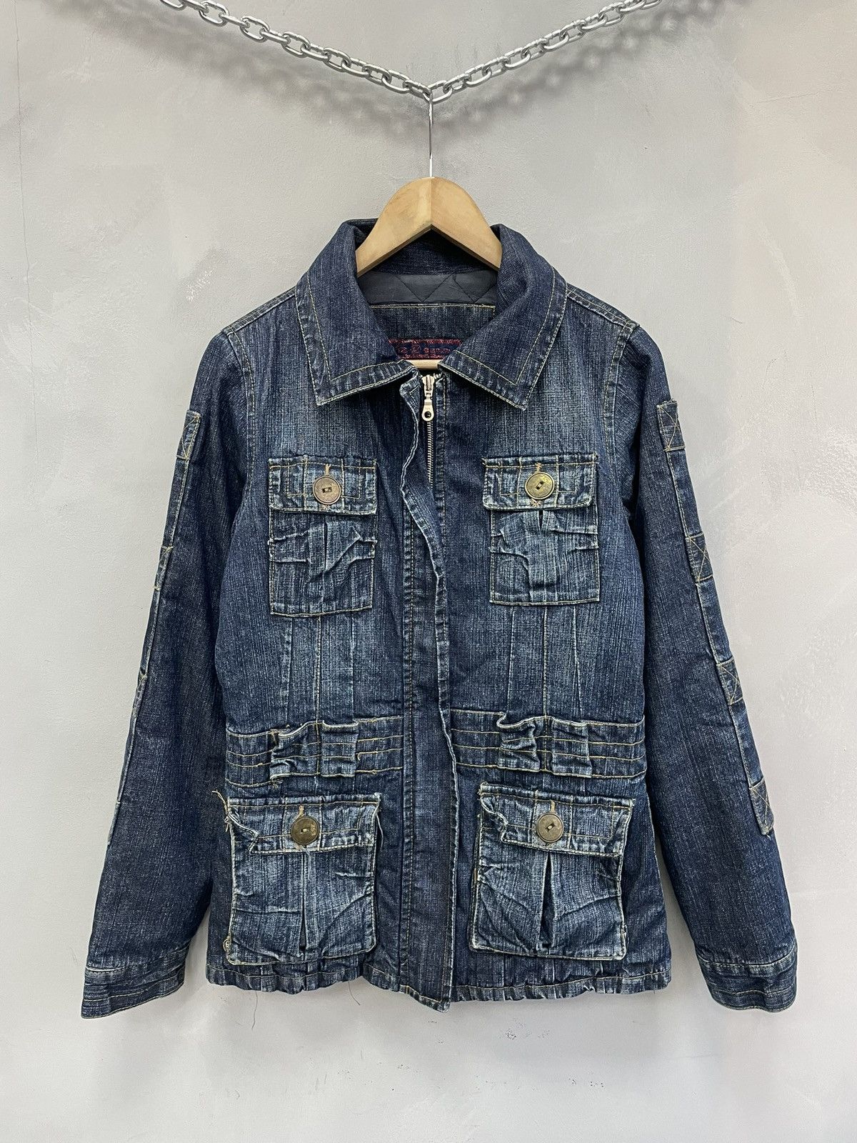 If Six Was Nine If six was nine style denim multipocket denim jacket y2k Size US M / EU 48-50 / 2 - 1 Thumbnail