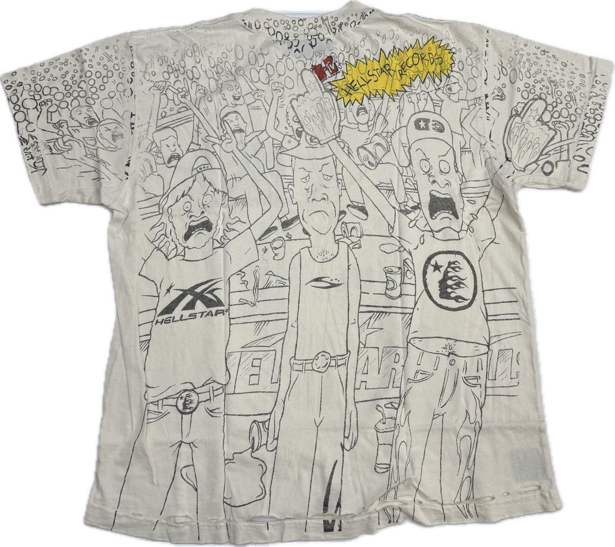 HELLSTAR Hellstar Beevus & Butthead T-shirt Size US S / EU 44-46 / 1 - 3 Thumbnail