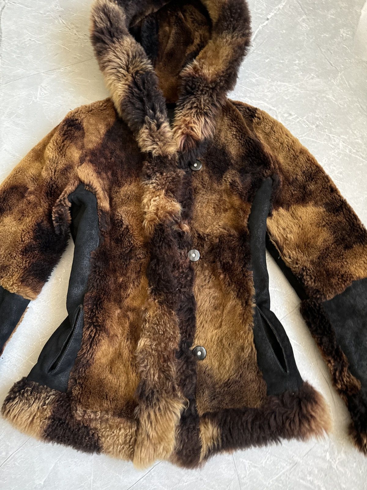 Japanese Brand Vintage Faux Fur Leather Hooded Coat Jacket LGB Ifsixwasnine Size M / US 6-8 / IT 42-44 - 15 Thumbnail