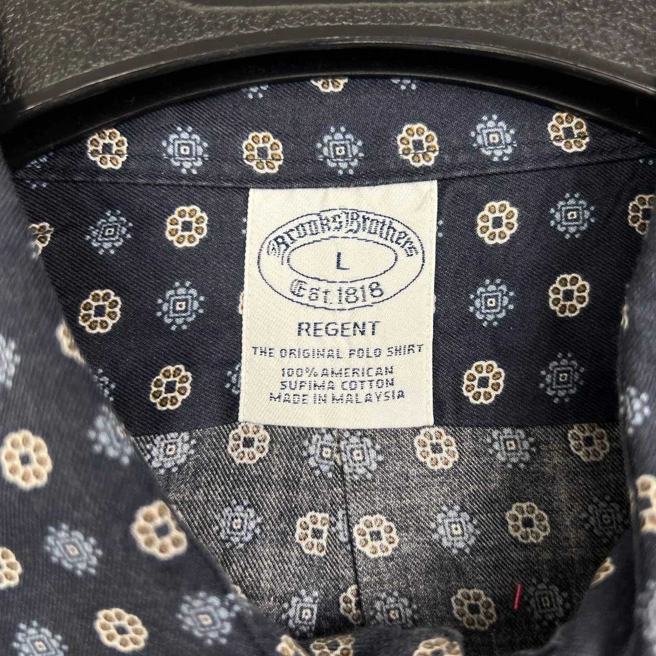 Brooks Brothers Brooks Brothers Button Down Shirt Men Floral Supima Cotton L Size US L / EU 52-54 / 3 - 3 Thumbnail