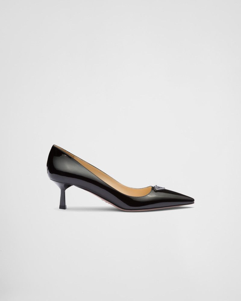 Prada o1B3y1r0426 Patent-Leather Pumps in Black Size US 11 / IT 41 - 1 Thumbnail