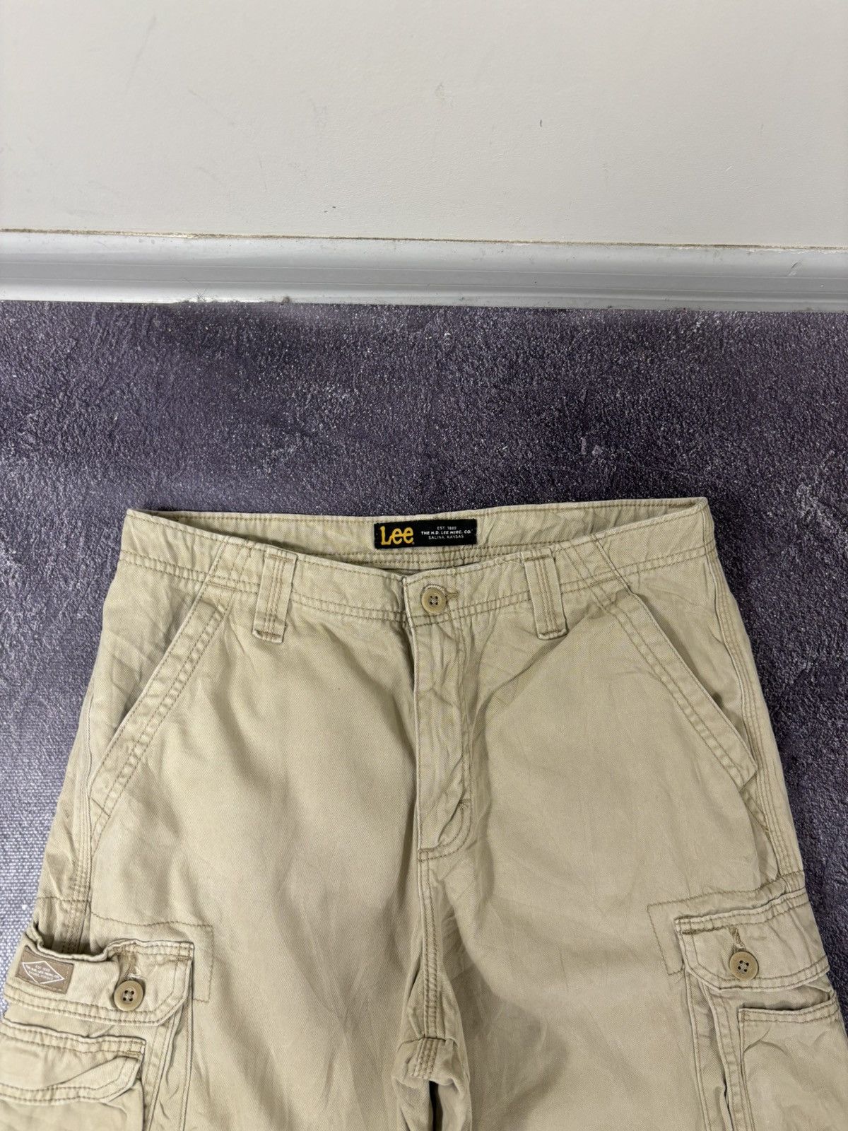 Lee Vintage Lee Y2K American Hype Utility Baggy Cargo Shorts Size US 32 / EU 48 - 7 Thumbnail