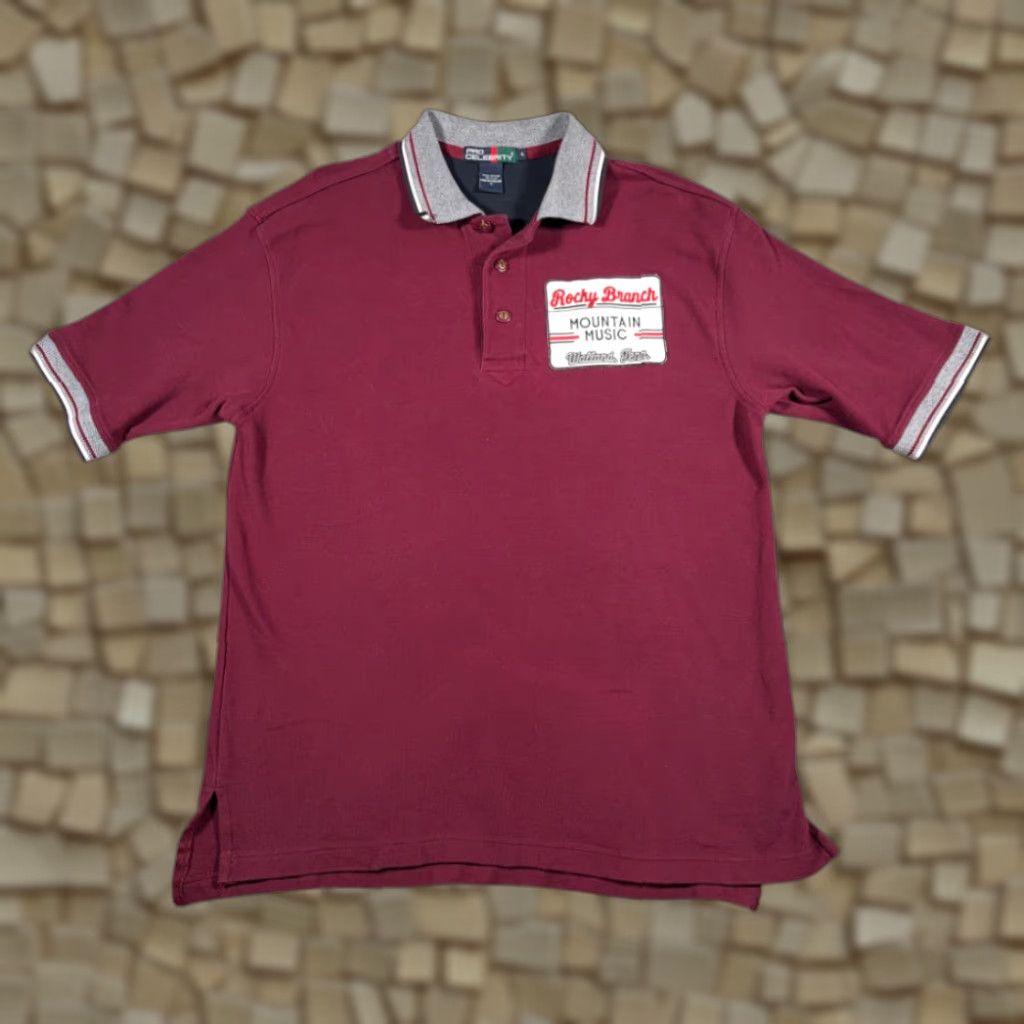 Vintage VINTAGE Pro Celebrity Red Mountain Music Polo Shirt Adult LARGE Signed 90s Rockу Branch Tennessee Mens Size US M / EU 48-50 / 2 - 1 Thumbnail
