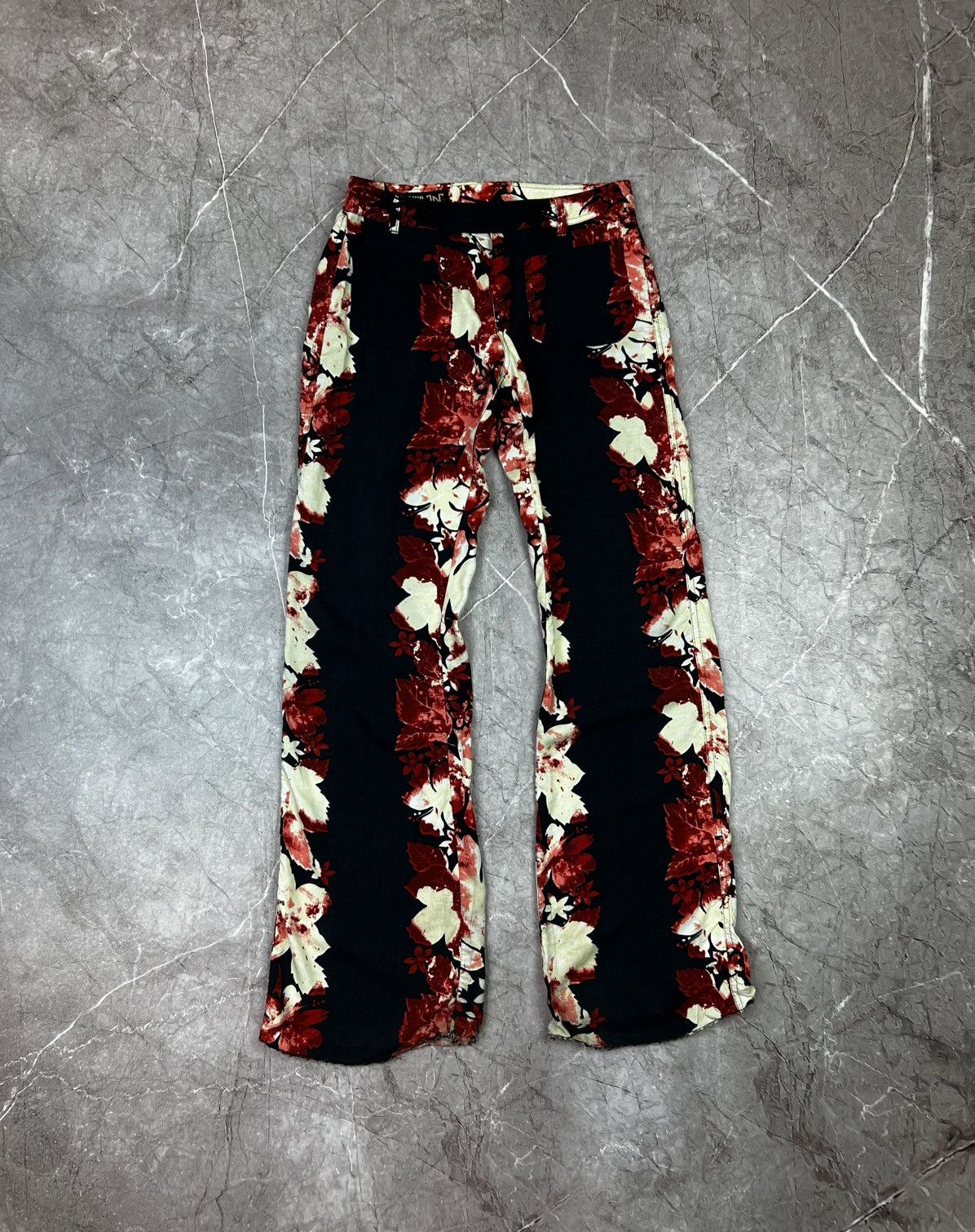 Jean Paul Gaultier Vintage JPG Jean's Jean Paul Gaultier Floral Pants Size 26 Size 26" / US 2 / IT 38 - 3 Thumbnail