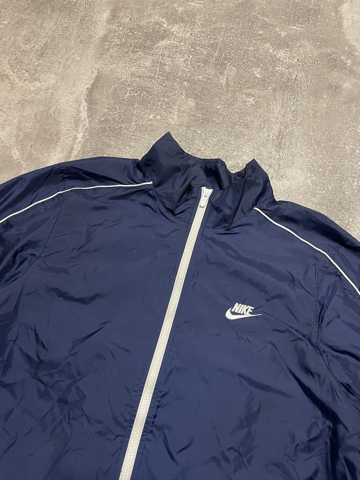 Vintage Nike Nylon Track Jacket Drill