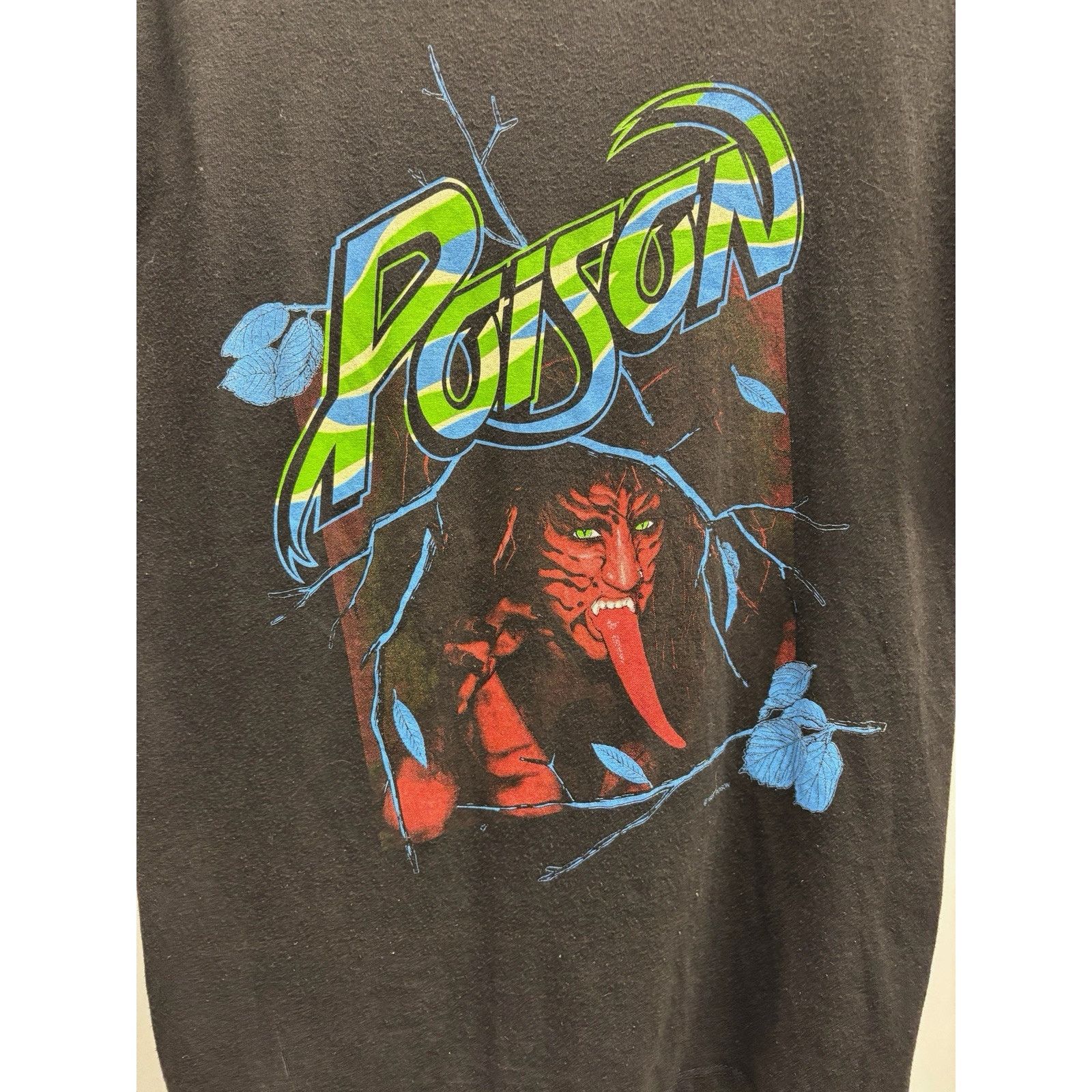 Band Tees × Vintage Vintage 1988 Poison Open Up And Say Ahhh Shirt Large Thin! Size US L / EU 52-54 / 3 - 4 Thumbnail