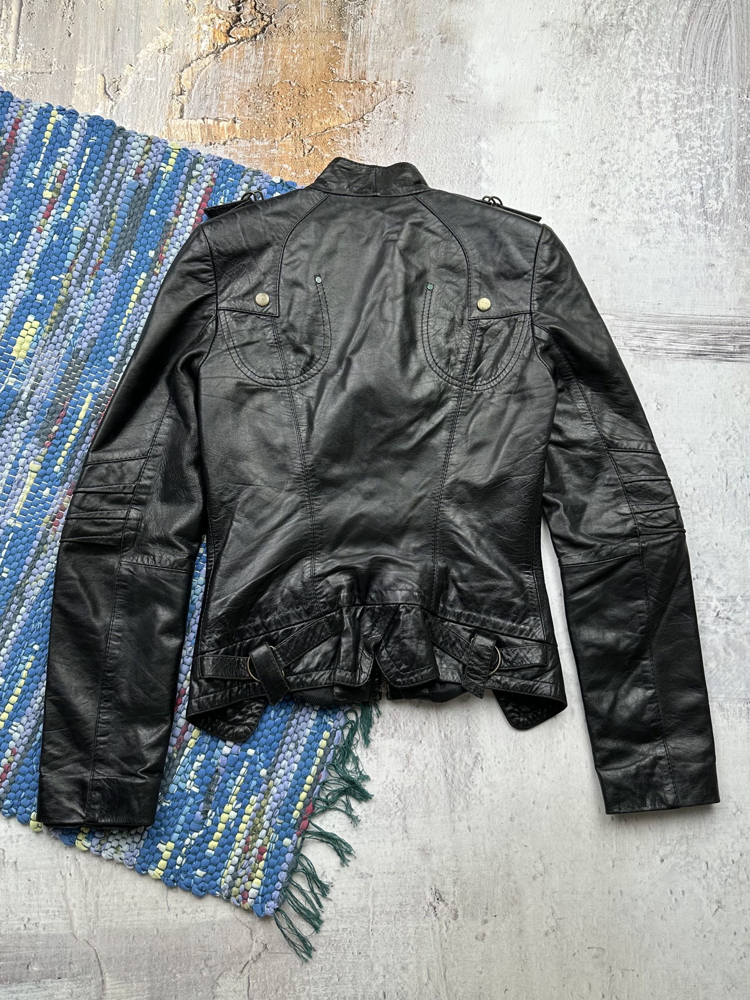 Vintage Vintage Leather Jacket A361D15(227) Size XS / US 0-2 / IT 36-38 - 6 Thumbnail