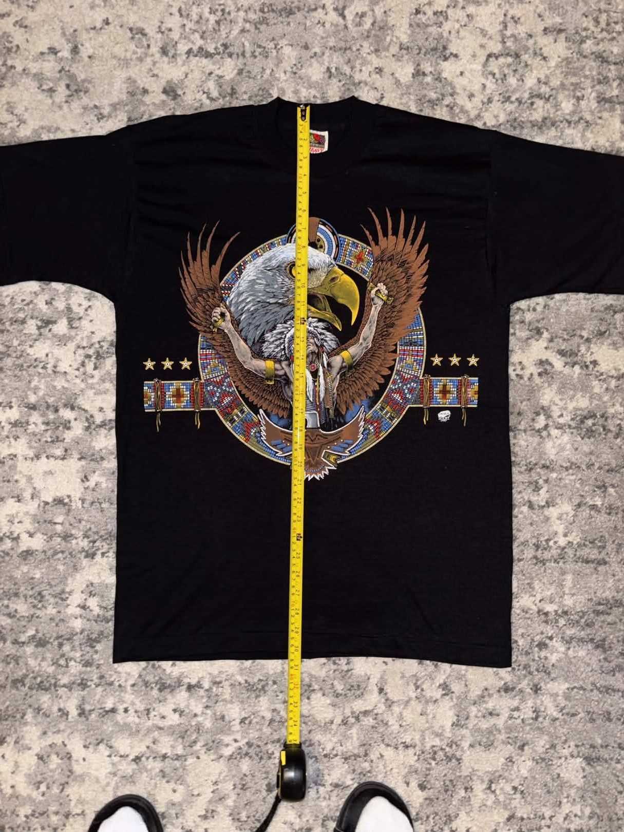 Vintage 90s Tribal Native American Eagle Graphic Shirt Size US L / EU 52-54 / 3 - 6 Thumbnail