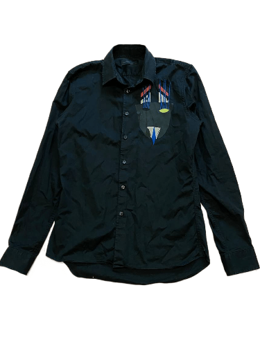 Diesel Black Gold Vintage Diesel Black Gold Classic Fit Button Up Shirt Size S Size US S / EU 44-46 / 1 - 1 Thumbnail