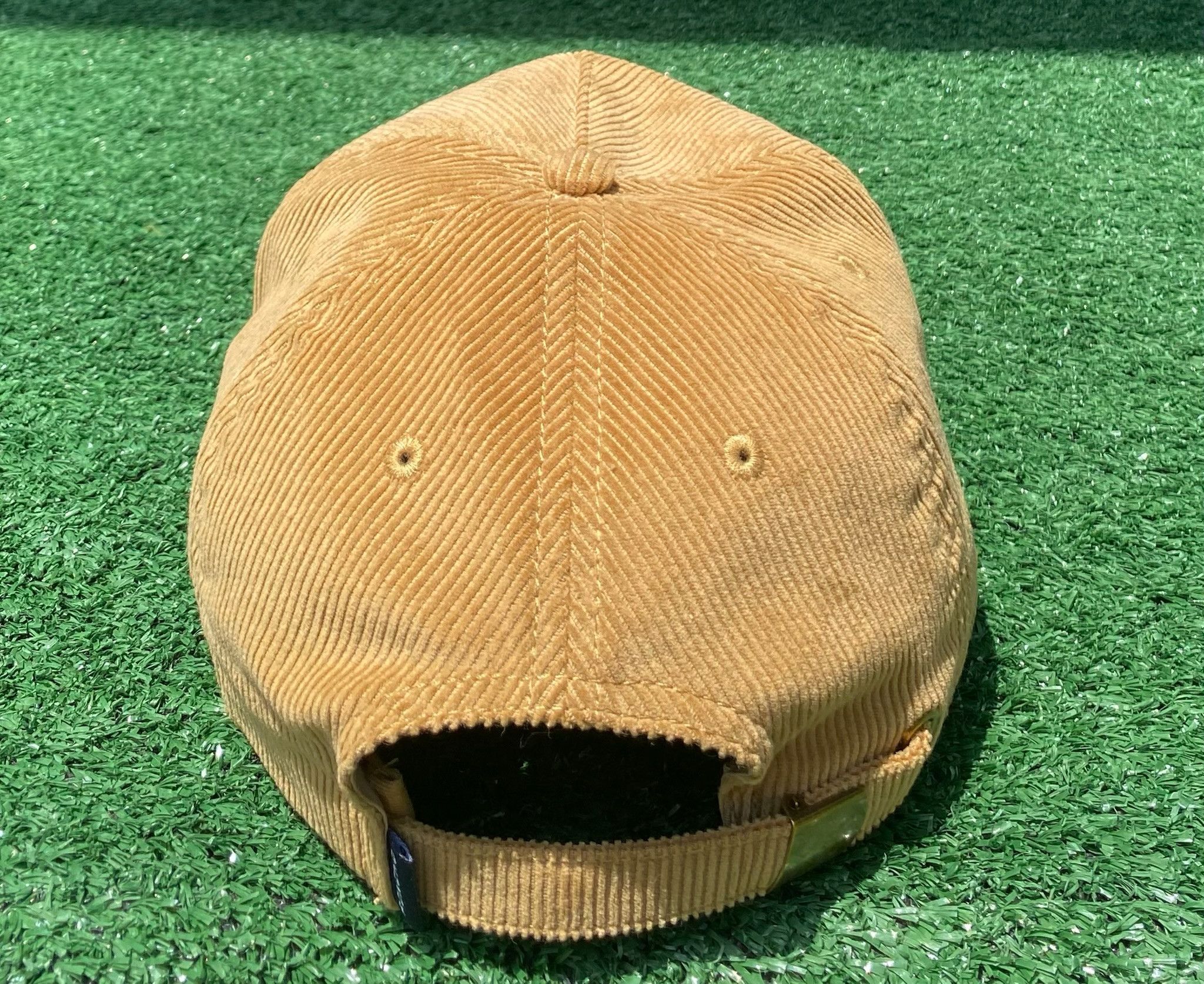 Other Poncho Corduroy Deer Nature Patch Tan Strapback Hat Size ONE SIZE - 8 Thumbnail