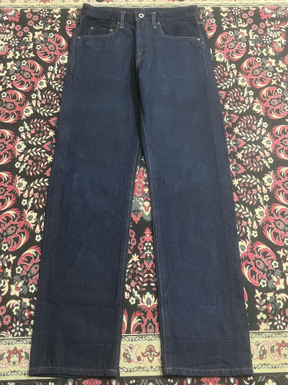 Vintage Vintage Cepo Craft Raw Indigo Straight Leg Selvedge Jeans Size US 28 / EU 44 - 2 Thumbnail