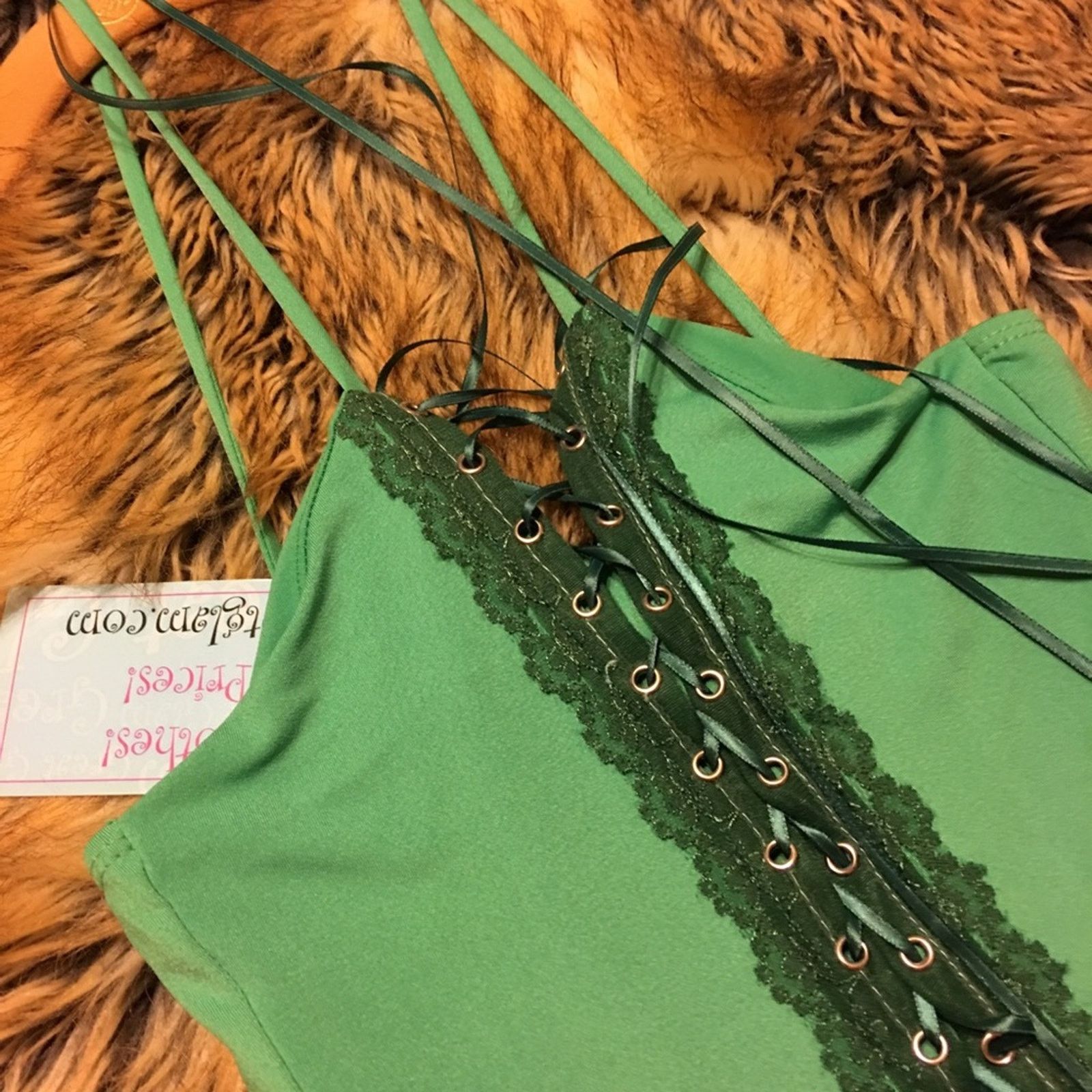 Other O’lala Vivid Green and lace cami bustier NWT M Size M / US 6-8 / IT 42-44 - 5 Thumbnail