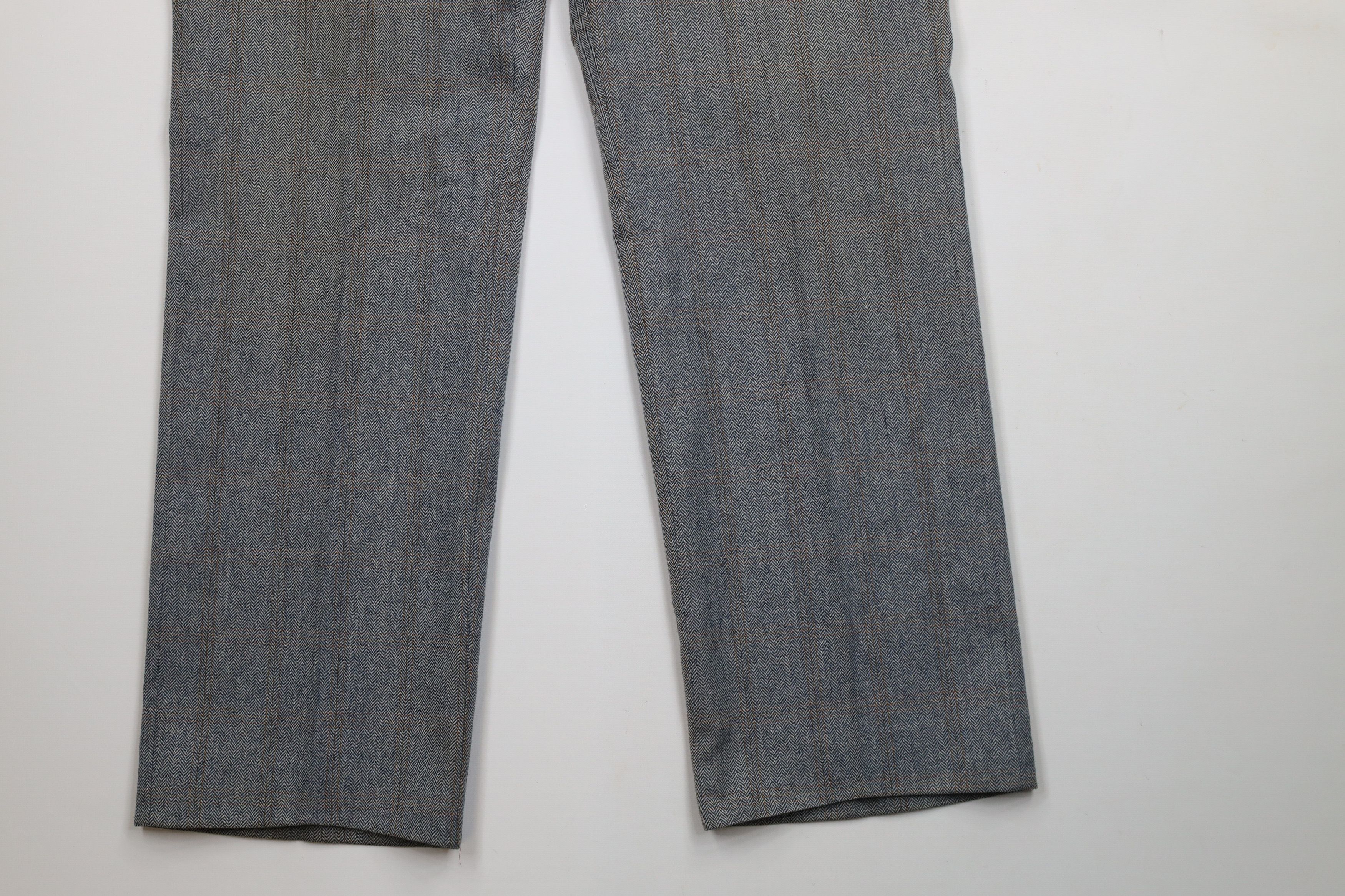 Vintage Vintage 60s 70s Streetwear Herringbone Wide Leg Pants USA Size US 36 / EU 52 - 4 Thumbnail