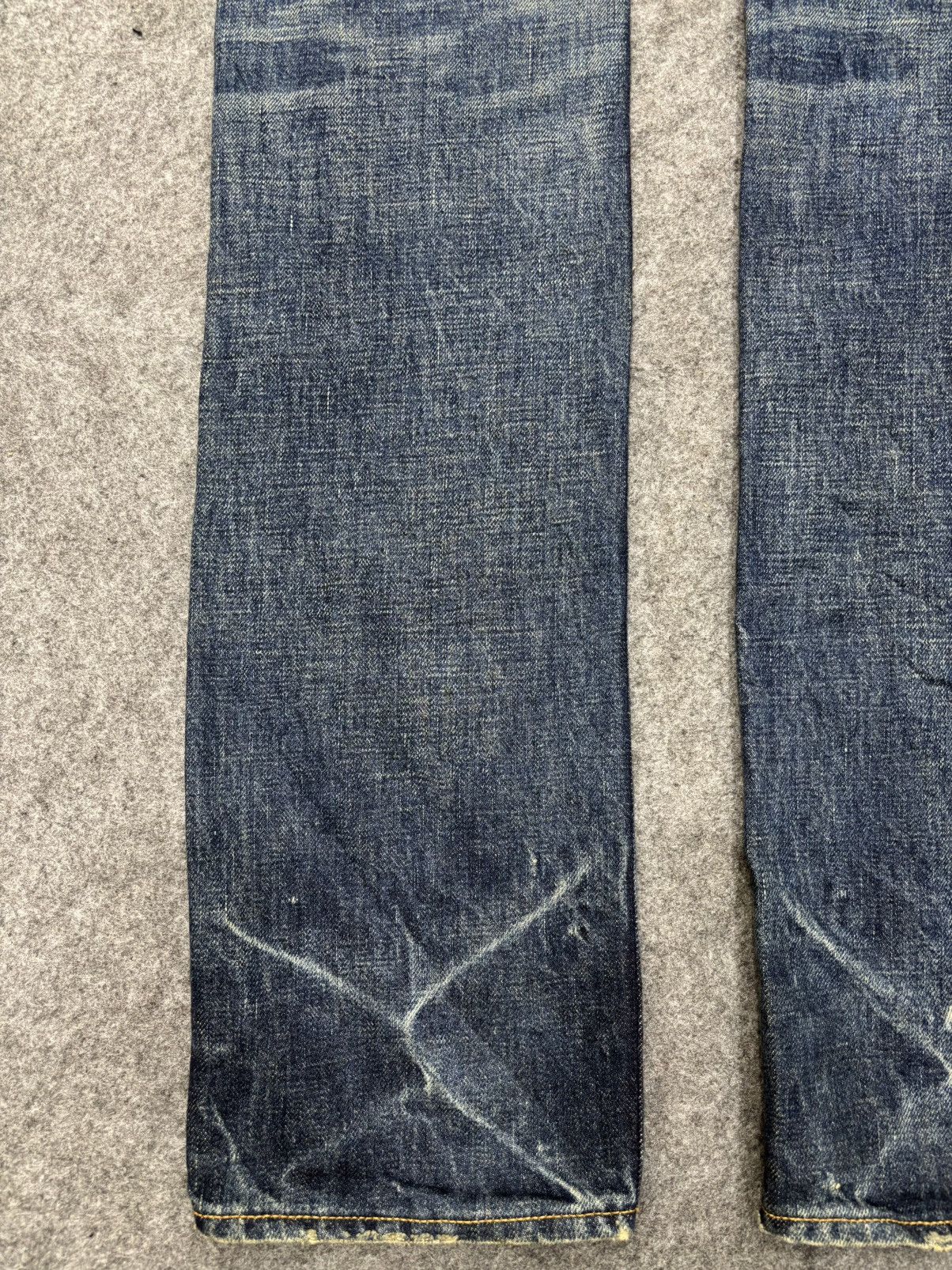 Japanese Brand 💥90s Denim Character💥DDRD Skinny Blue Wash Denim F640 Size US 33 - 15 Thumbnail