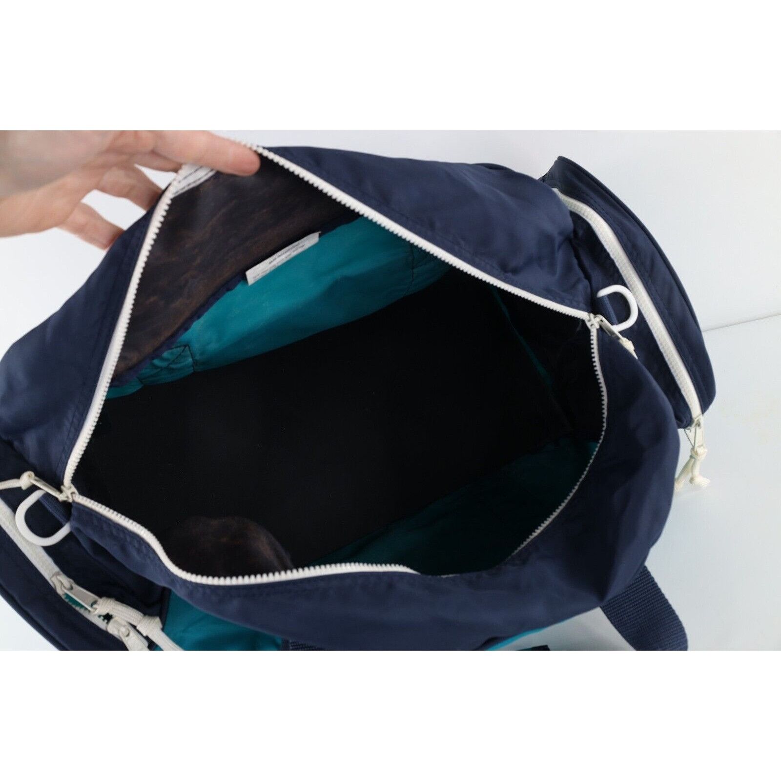 Eddie Bauer × Vintage Vintage 90s Eddie Bauer Distressed Large Handed Duffel Bag Size ONE SIZE - 7 Thumbnail