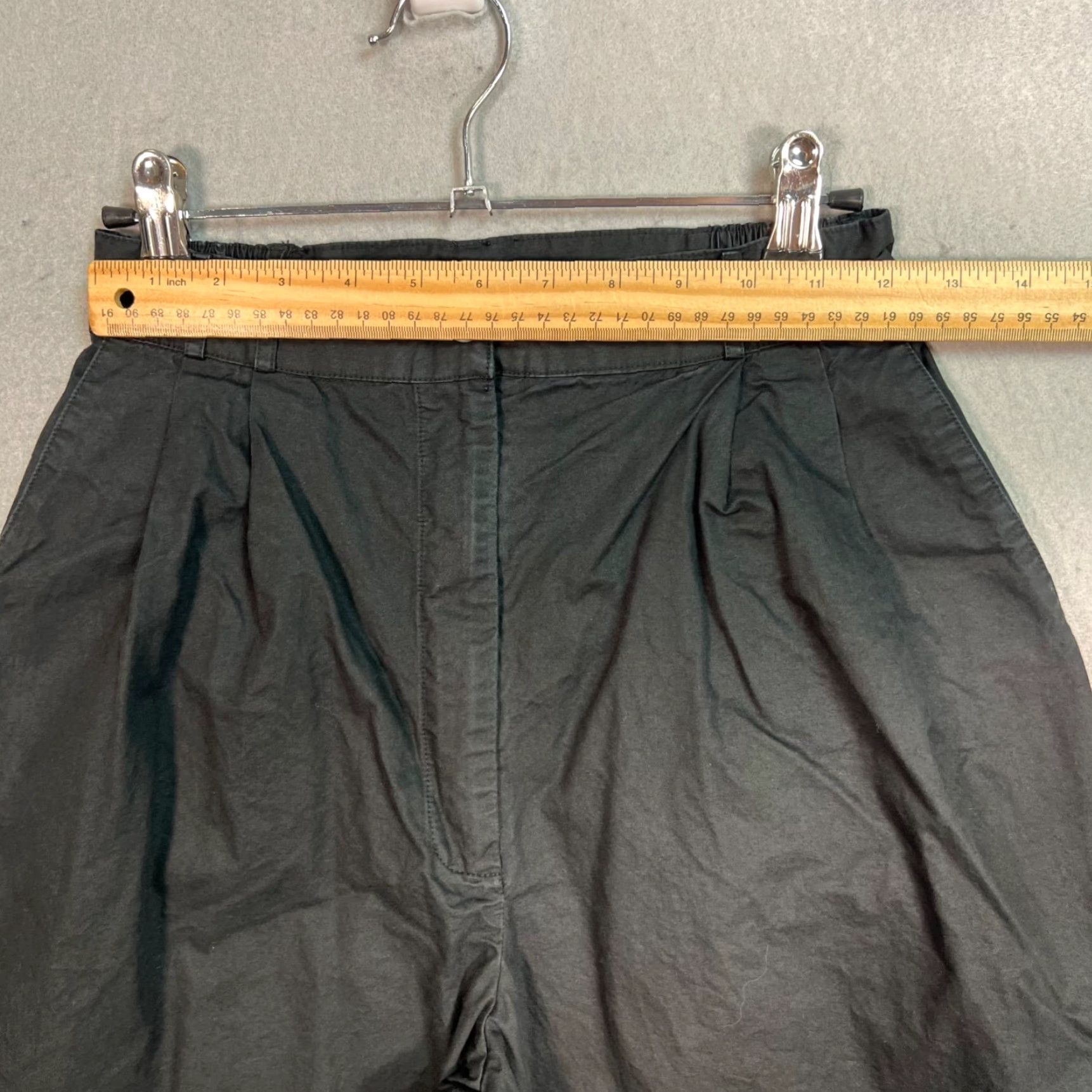 Vintage Wray Women's Pants - High Rise Pleated Chino Tapered Leg Size 4 Black Size 27" / US 4 / IT 40 - 6 Thumbnail