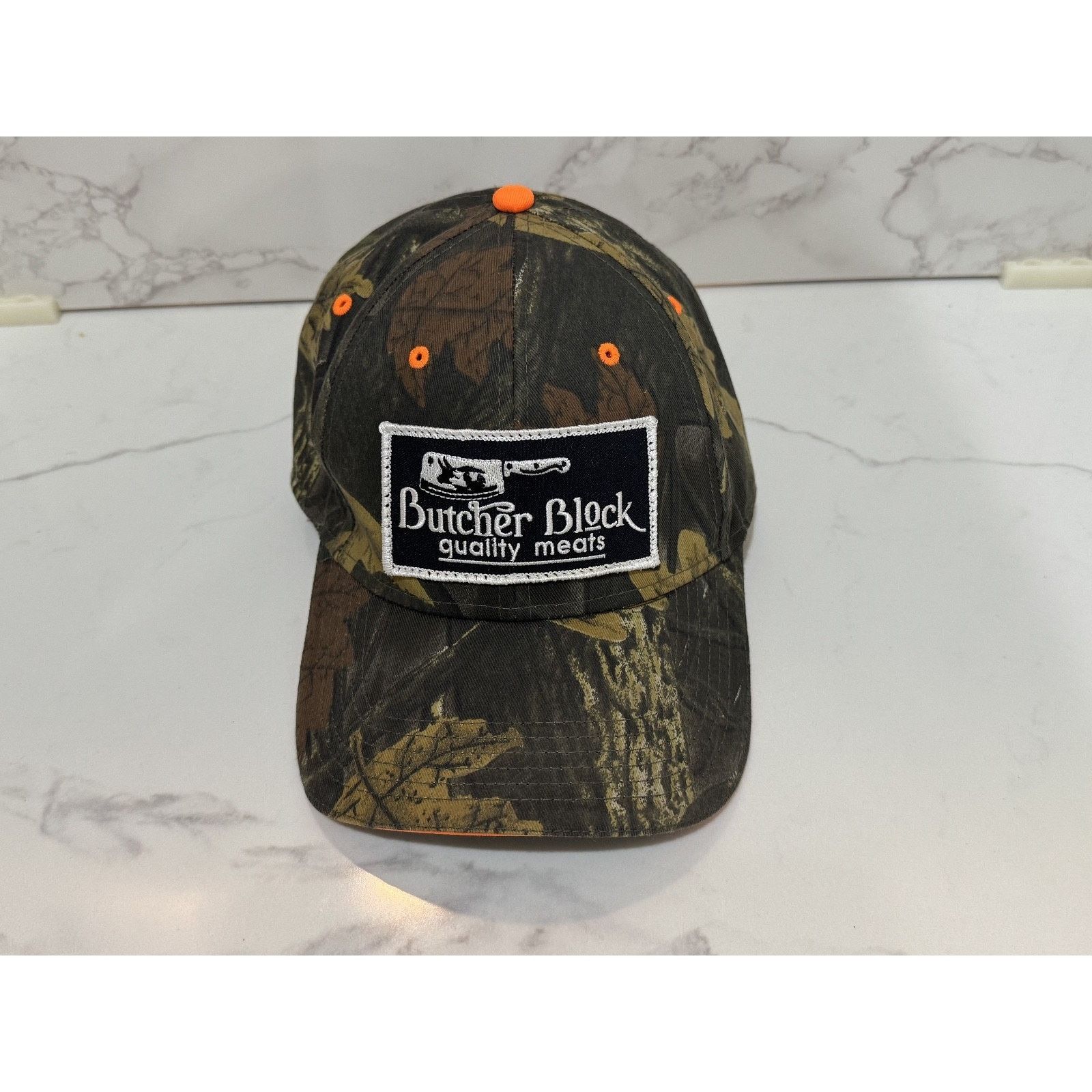 Other Butcher Block Quality Meats Camouflage Trucker Hat, Unisex Size ONE SIZE - 5 Thumbnail