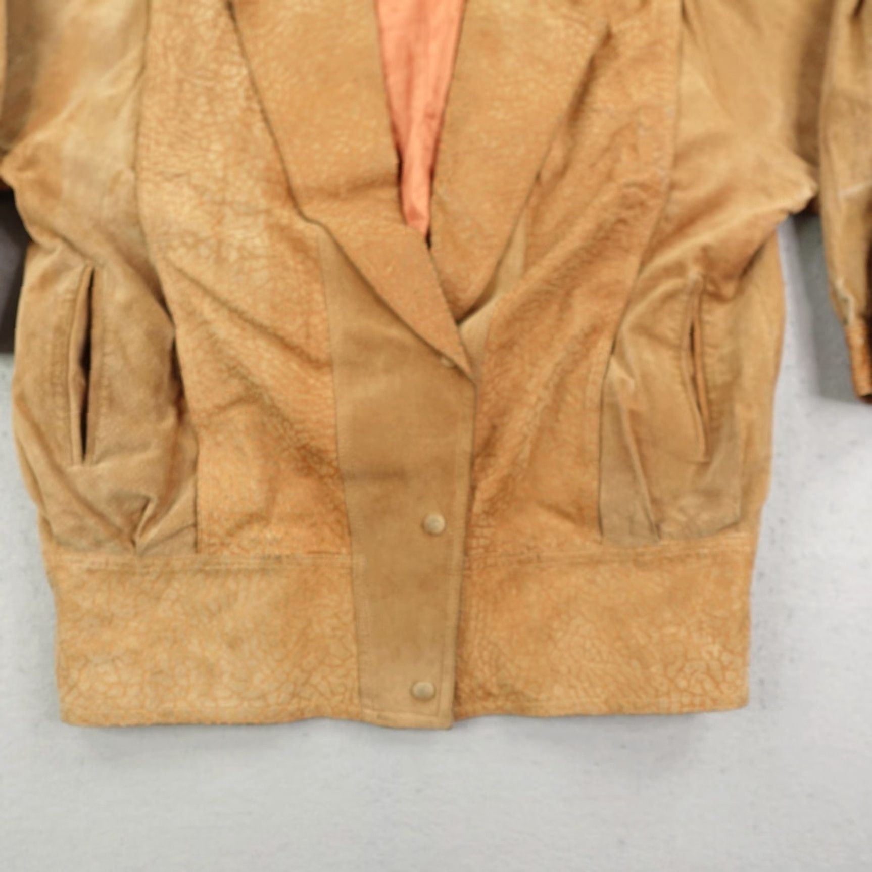Vintage VINTAGE Avanti Jacket Women Large Brown Suede Overcoat 80s Casual with Shoulder Pads Size L / US 10 / IT 46 - 3 Thumbnail