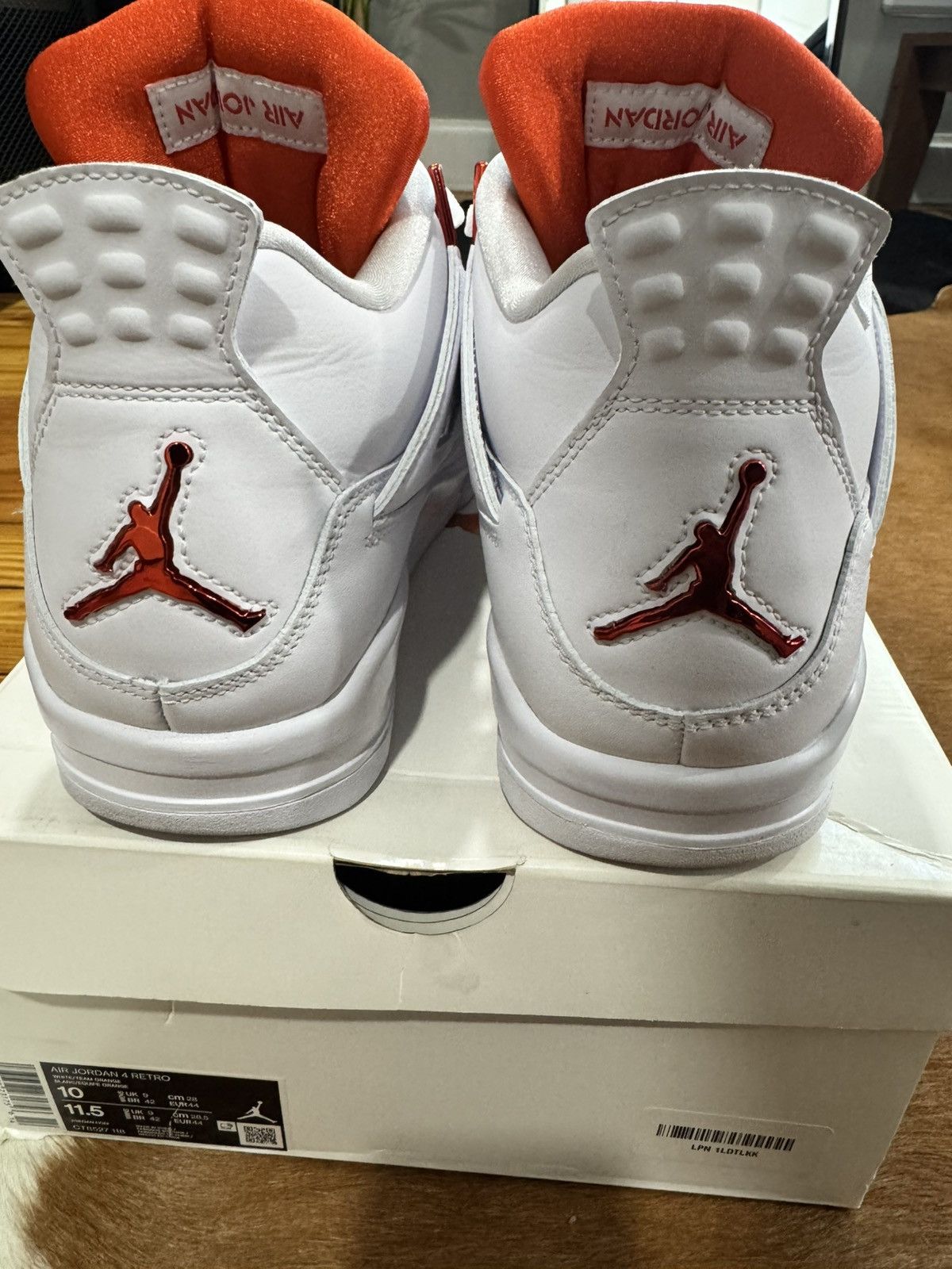 Jordan Brand Air Jordan 4 Retro Metallic Orange 2020 Size US 10 / EU 43 - 5 Thumbnail