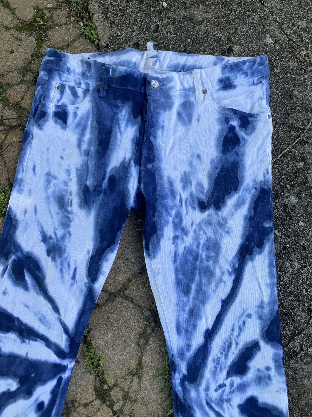 Dsquared2 🔥 Rare 🔥 Dsquared2 Tie Dye Denim Jeans Pants Size US 35 - 3 Thumbnail