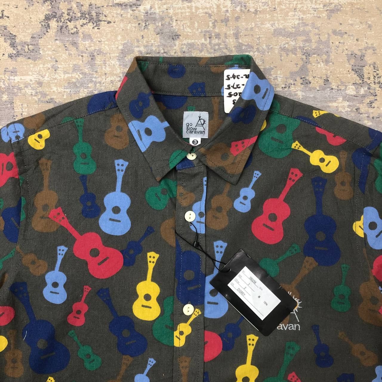 go slow caravan T23 NWT GUITAR THEME BY GO SLOW CARAVAN SHIRTS Size US M / EU 48-50 / 2 - 5 Thumbnail