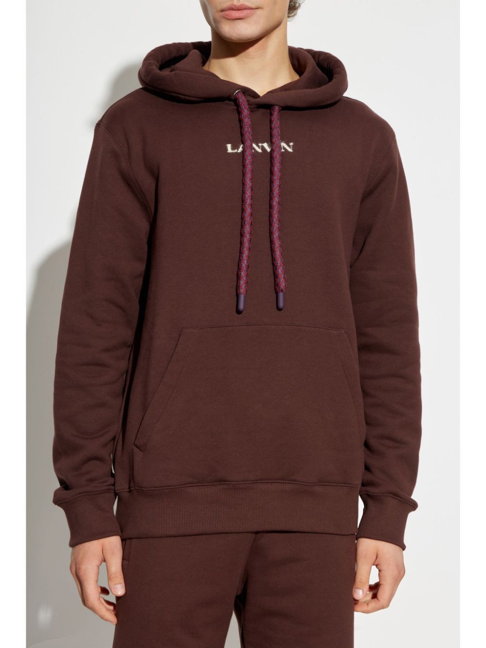 Lanvin o1h1sh11224 Logo Hoodie in Burgundy Size US XL / EU 56 / 4 - 4 Thumbnail