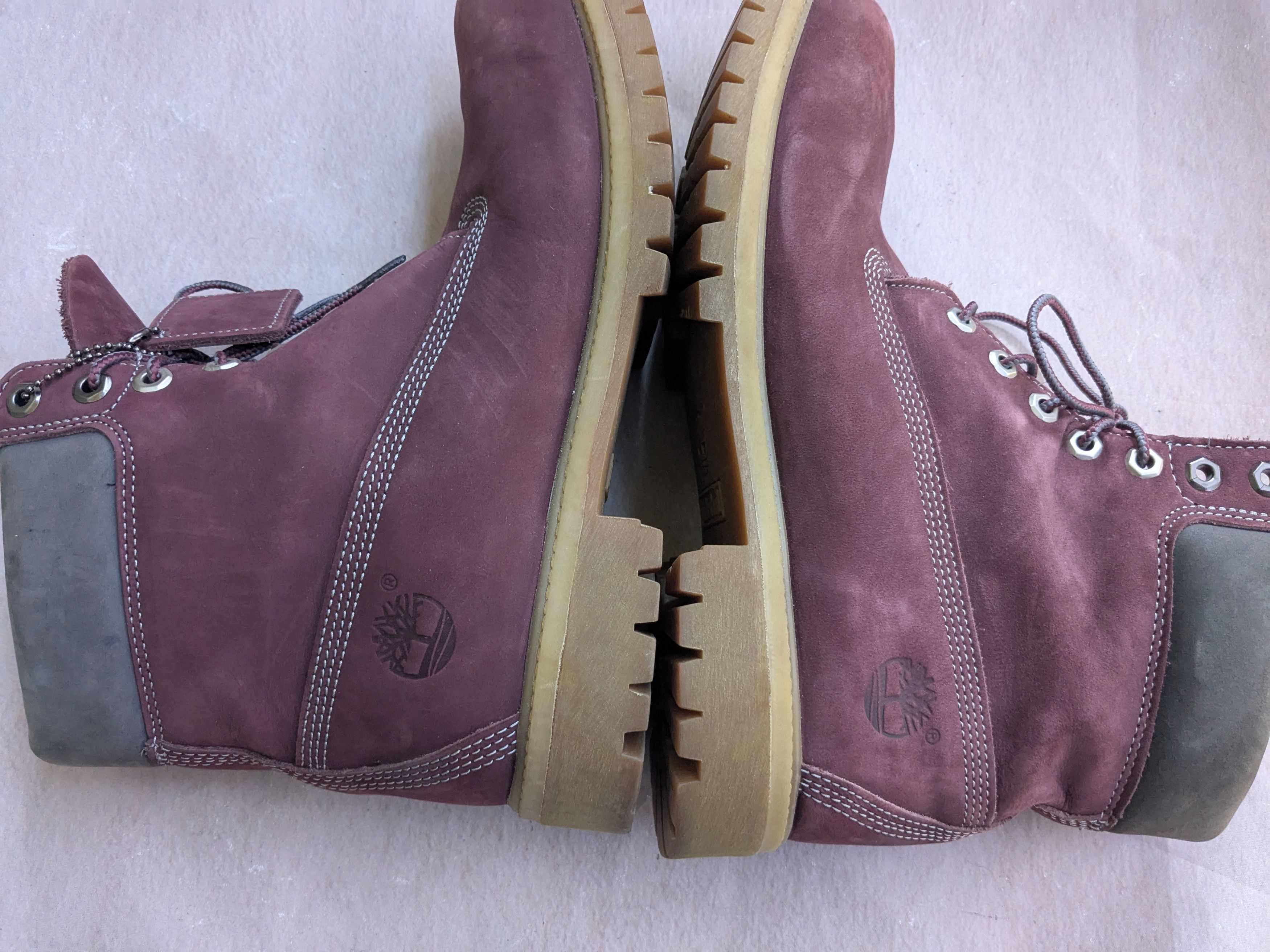 Timberland Timberland Boots Burgundy Leather 11 M Suede Size US 11 / EU 44 - 9 Thumbnail