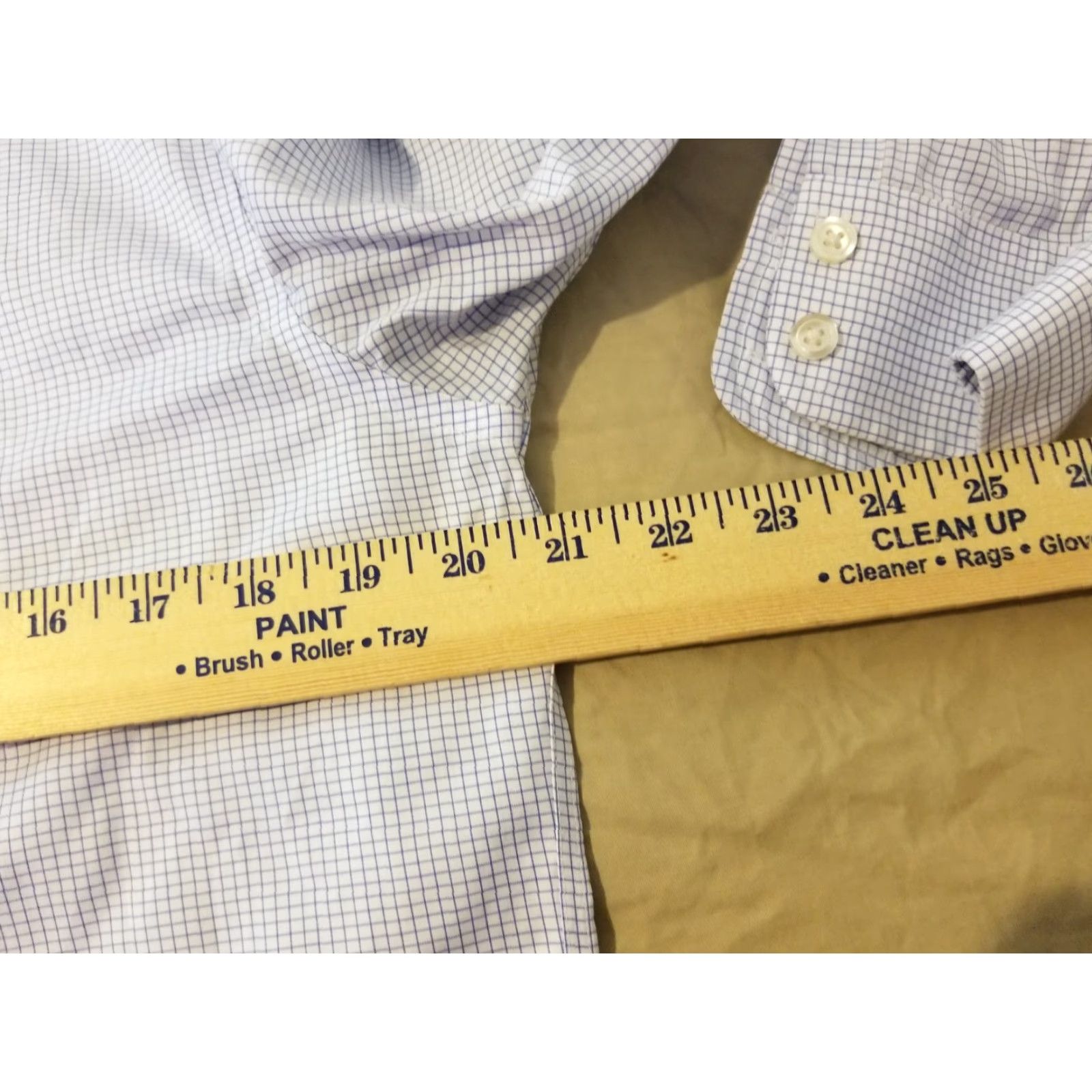 Charles Tyrwhitt Charles Tyrwhitt Dress Shirt Blue 16 34 Cotton Mens Long Sleeve Button Non-Iron Size 42R - 5 Thumbnail