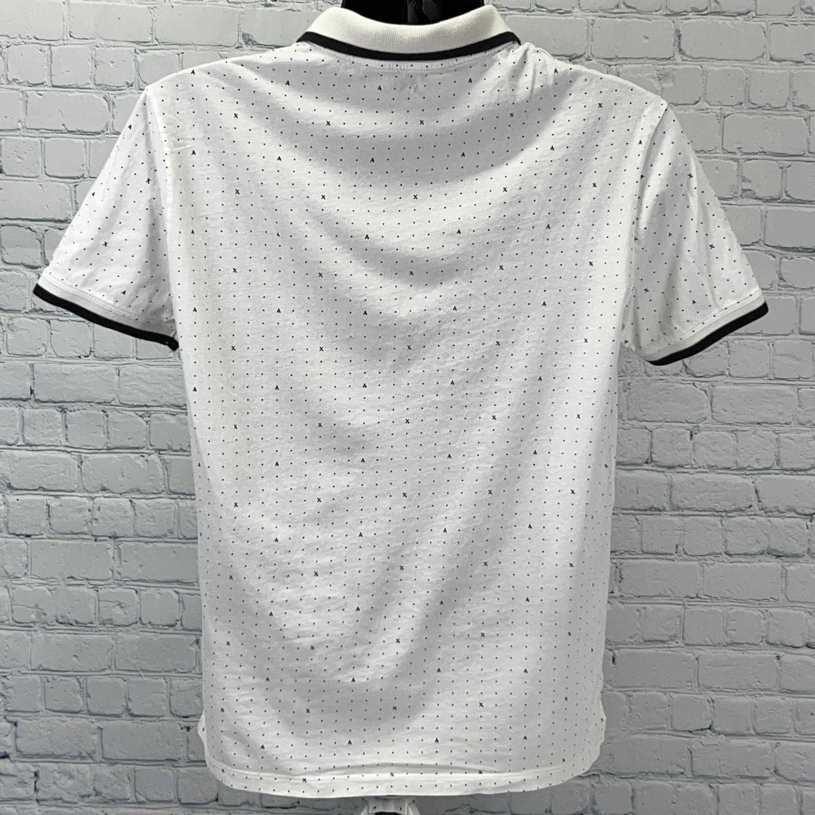 Armani Exchange Armani Exchange Polo Shirt AX Spotted Polka Dot White M Size US M / EU 48-50 / 2 - 3 Thumbnail