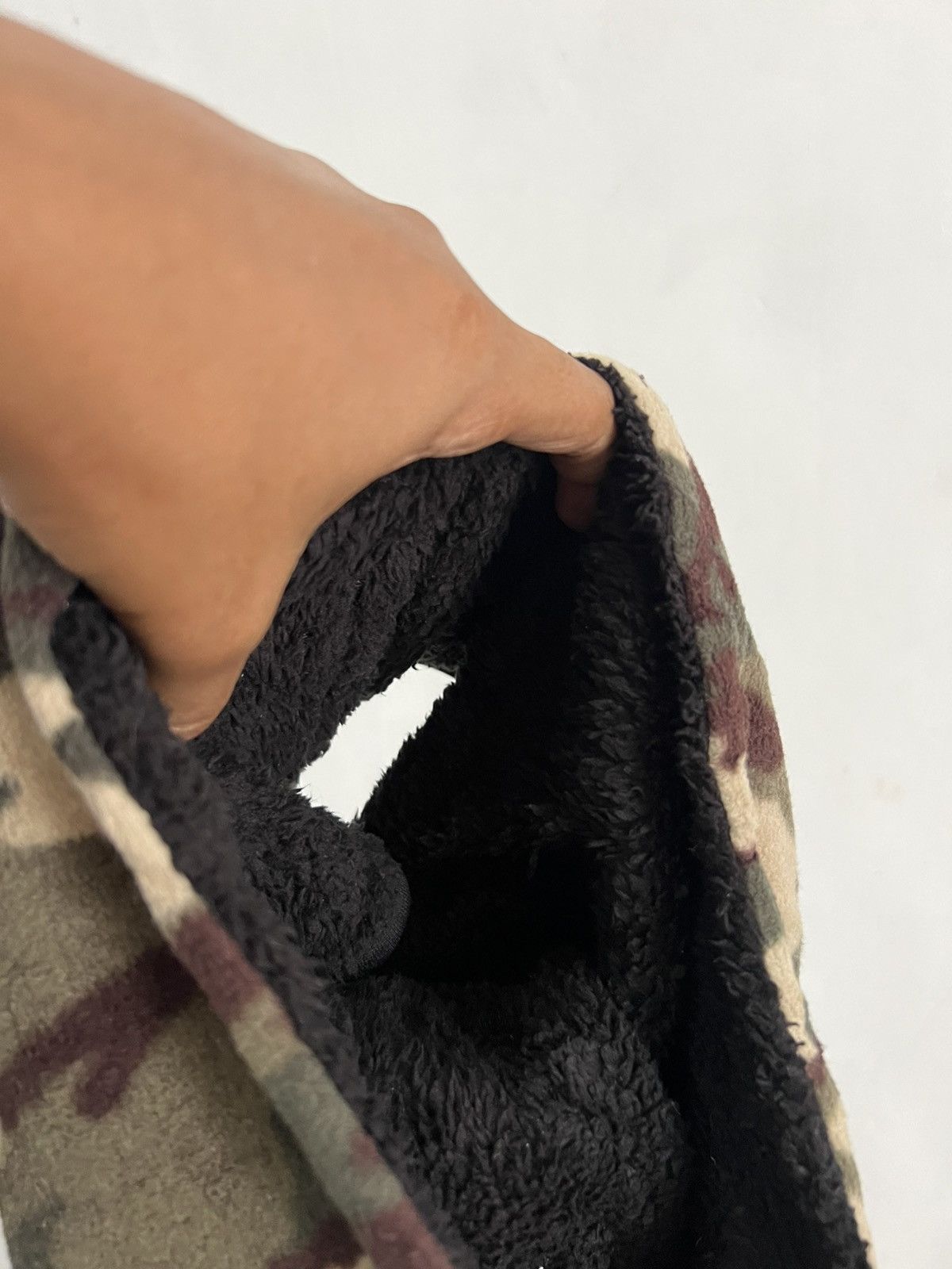 Japanese Brand Camouflge Mohair Fur Hoodie Balaclava Hat Size ONE SIZE - 8 Thumbnail