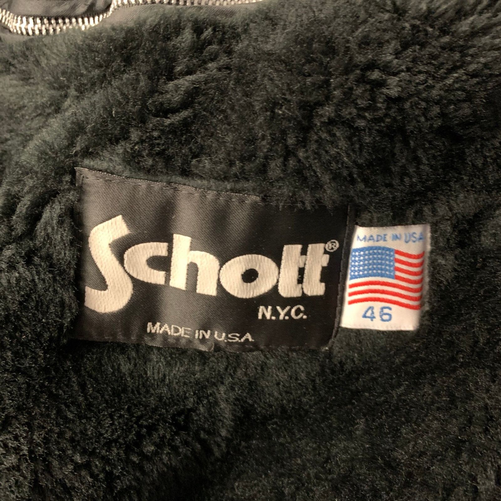 Schott SCHOTT Size 46 Black Leather Moto Racer Jacket Size US XL / EU 56 / 4 - 8 Thumbnail