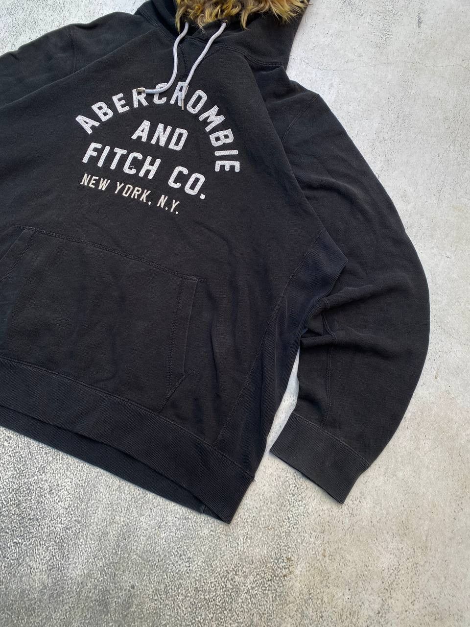 If Six Was Nine Abercrombie Y2K Fur Fuzzy LGB Style Mohair Faded Hoodie Size US XXL / EU 58 / 5 - 5 Thumbnail