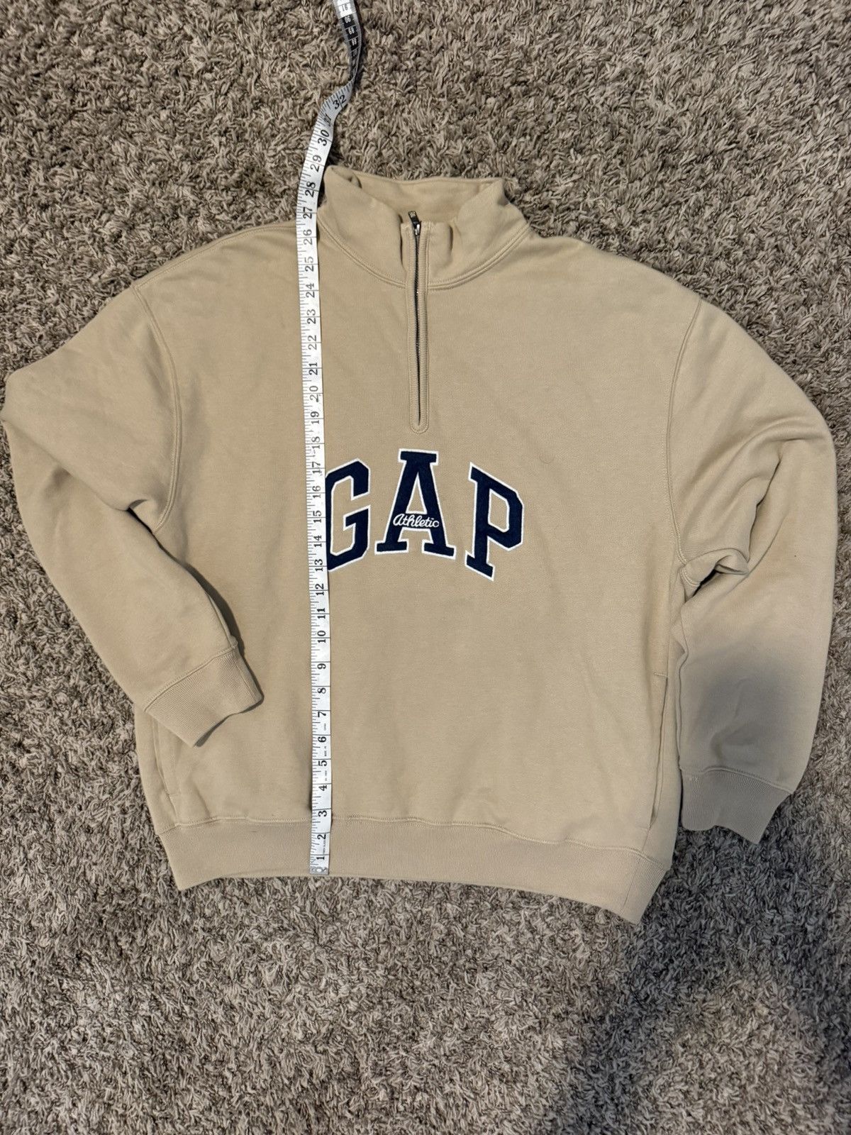 Gap Tan GAP quarter zipsweatshirt Size US M / EU 48-50 / 2 - 1 Thumbnail