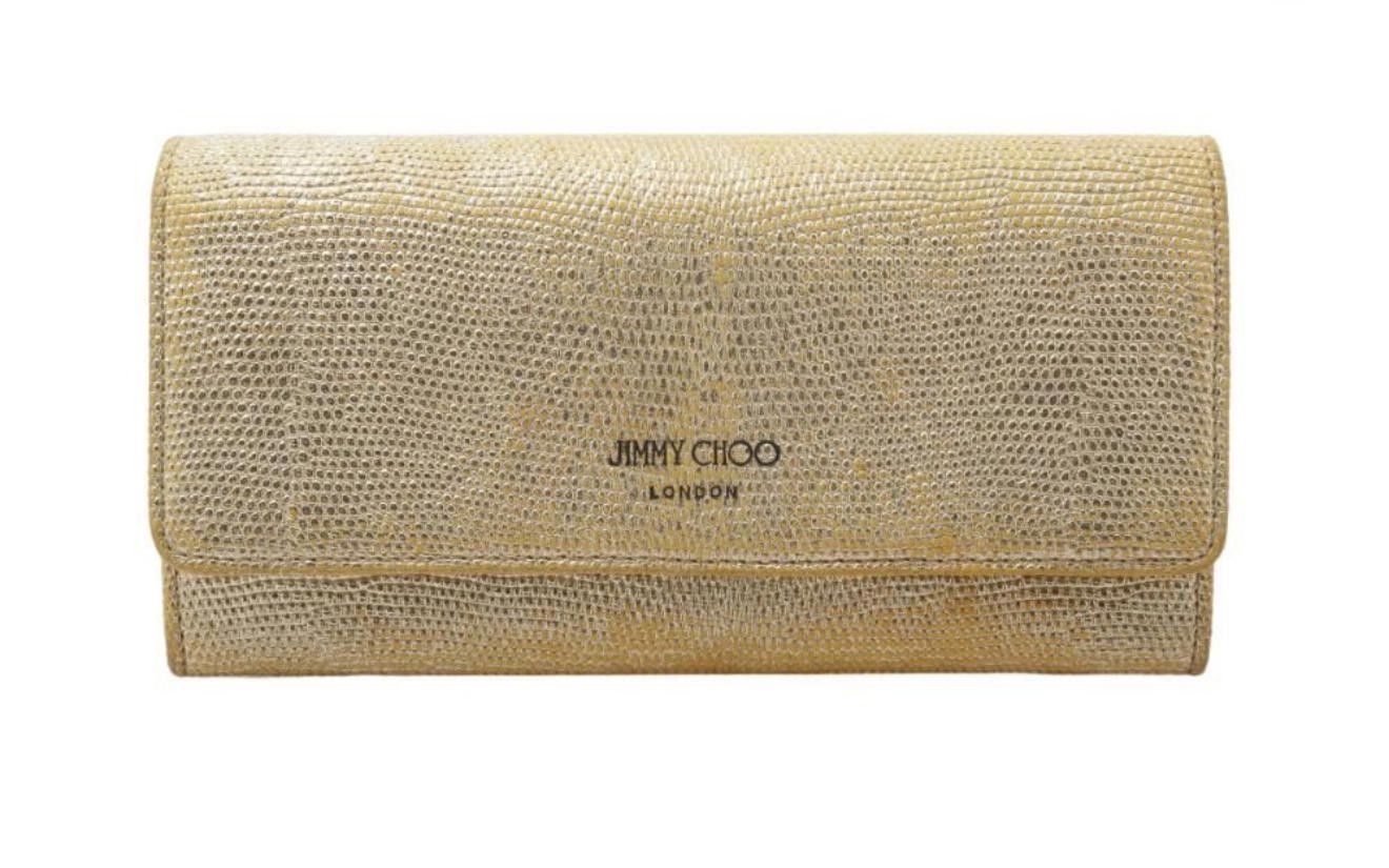 Jimmy Choo Jimmy Choo Gold Long Wallet – Classic Glam & Function Size ONE SIZE - 1 Thumbnail