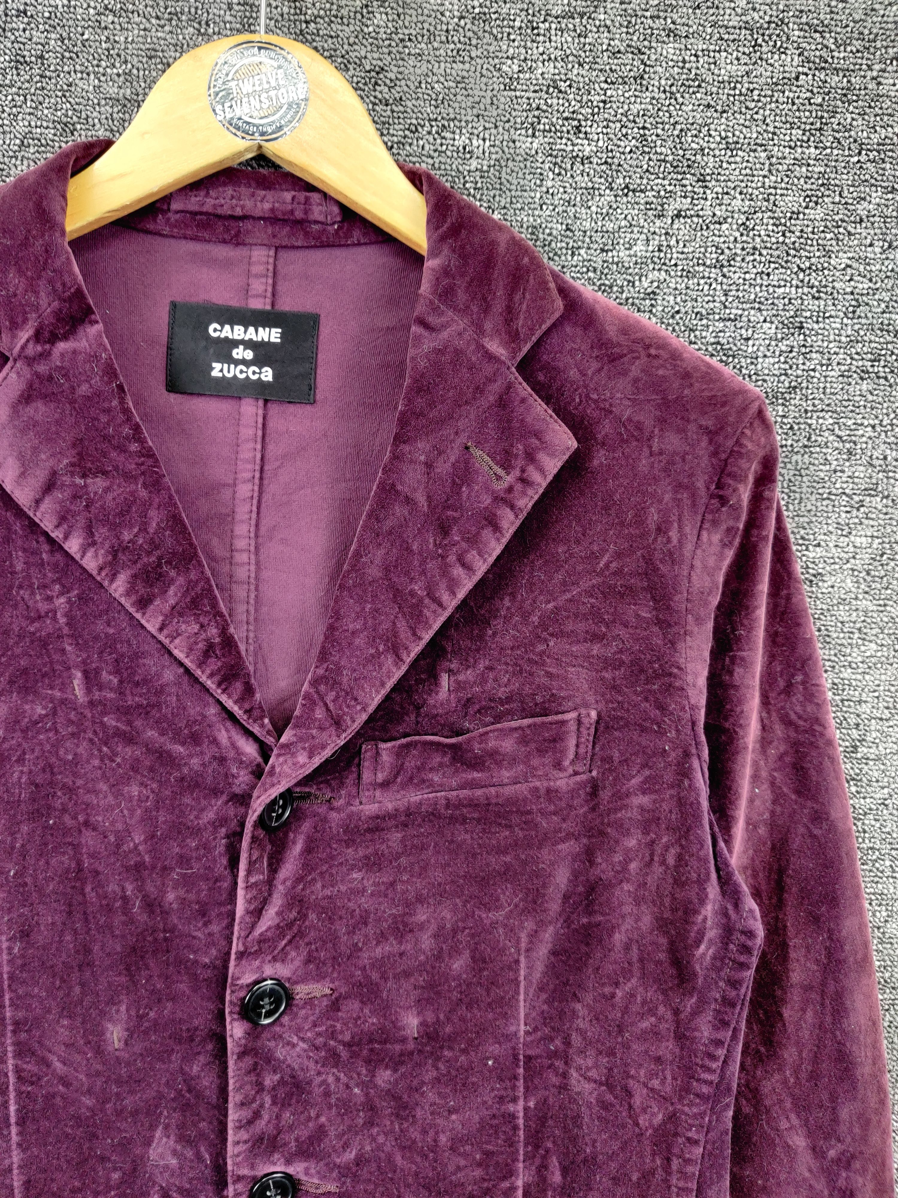 CABANE de ZUCCa Vintage Cabane De Zucca Velvet Single Breasted Blazer Size US S / EU 44-46 / 1 - 7 Thumbnail