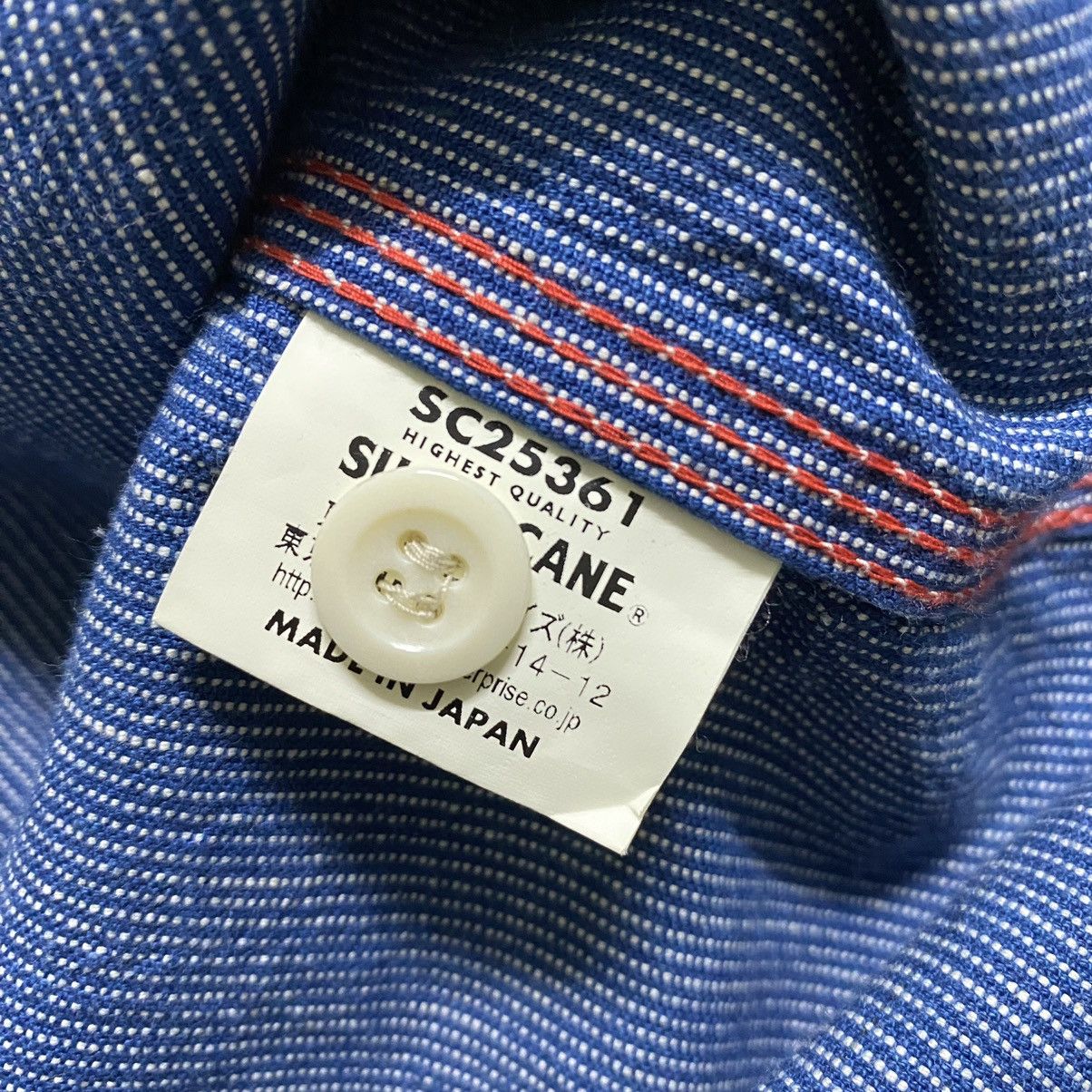 Sugar Cane Sugar Cane Pinstriped Wabash Indigo Denim Button Up Size US S / EU 44-46 / 1 - 20 Thumbnail