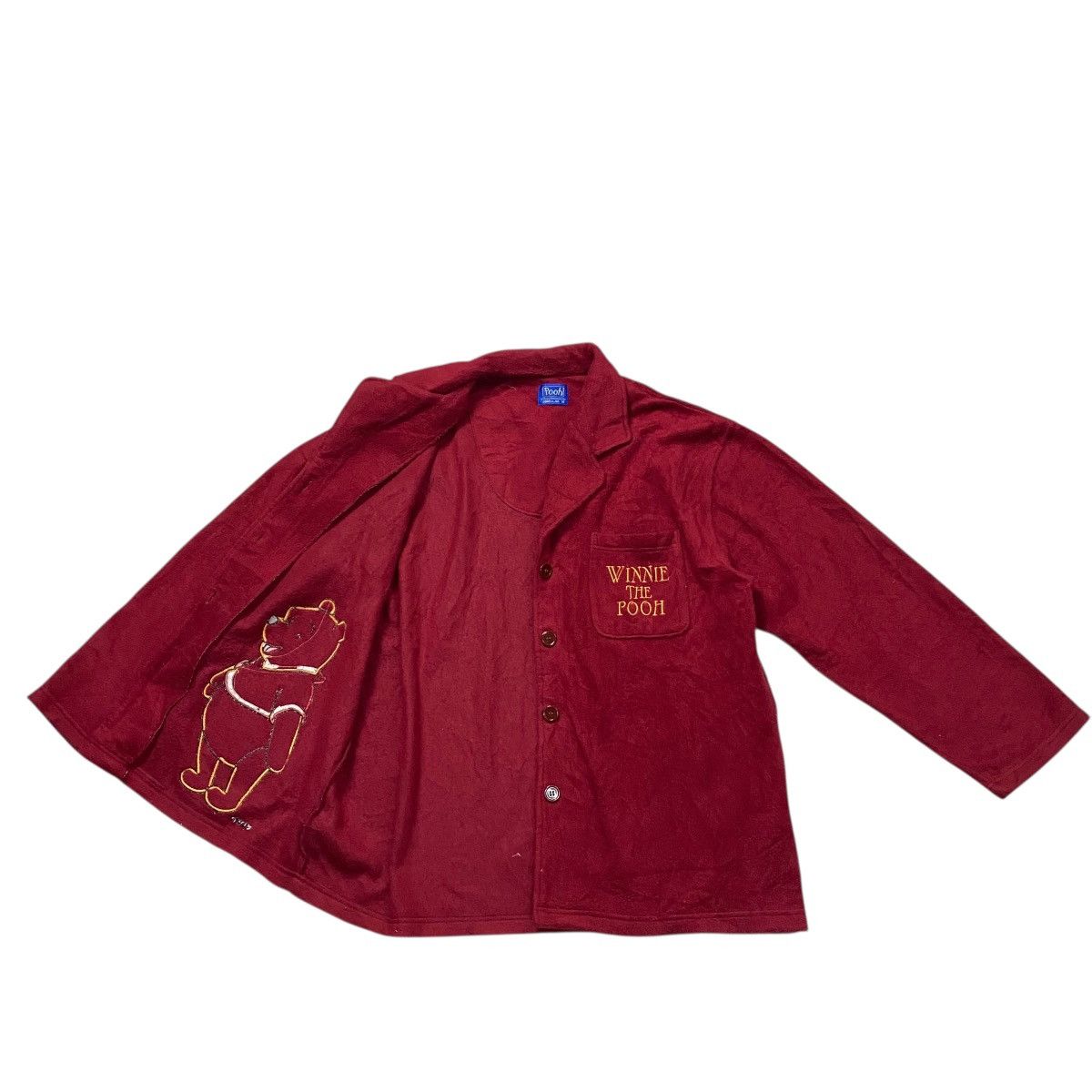 Disney vintage Disney Winnie the Pooh button-up fleece jacket Size L / US 10 / IT 46 - 3 Thumbnail
