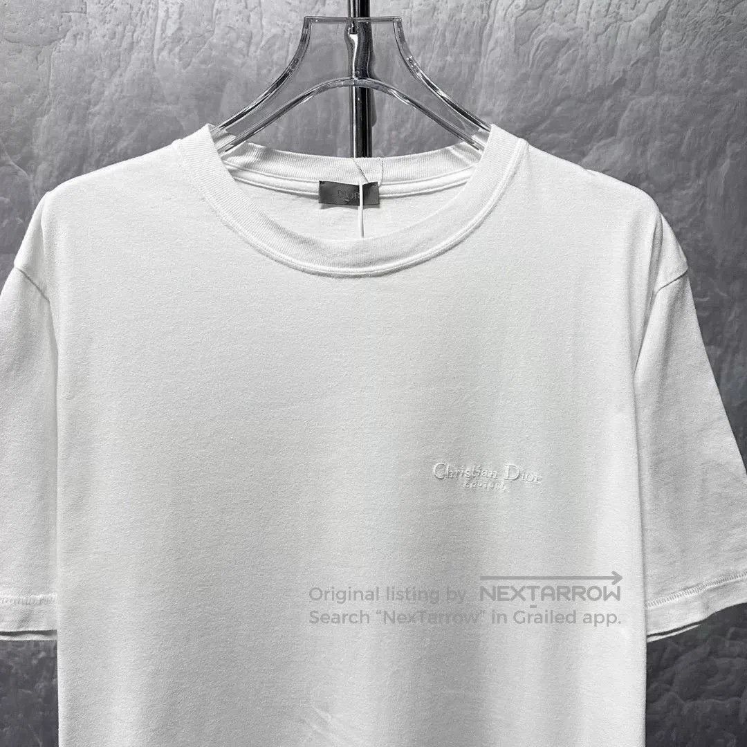 Dior dior embroidered logo short sleeve t-shirt. Size US XL / EU 56 / 4 - 2 Thumbnail