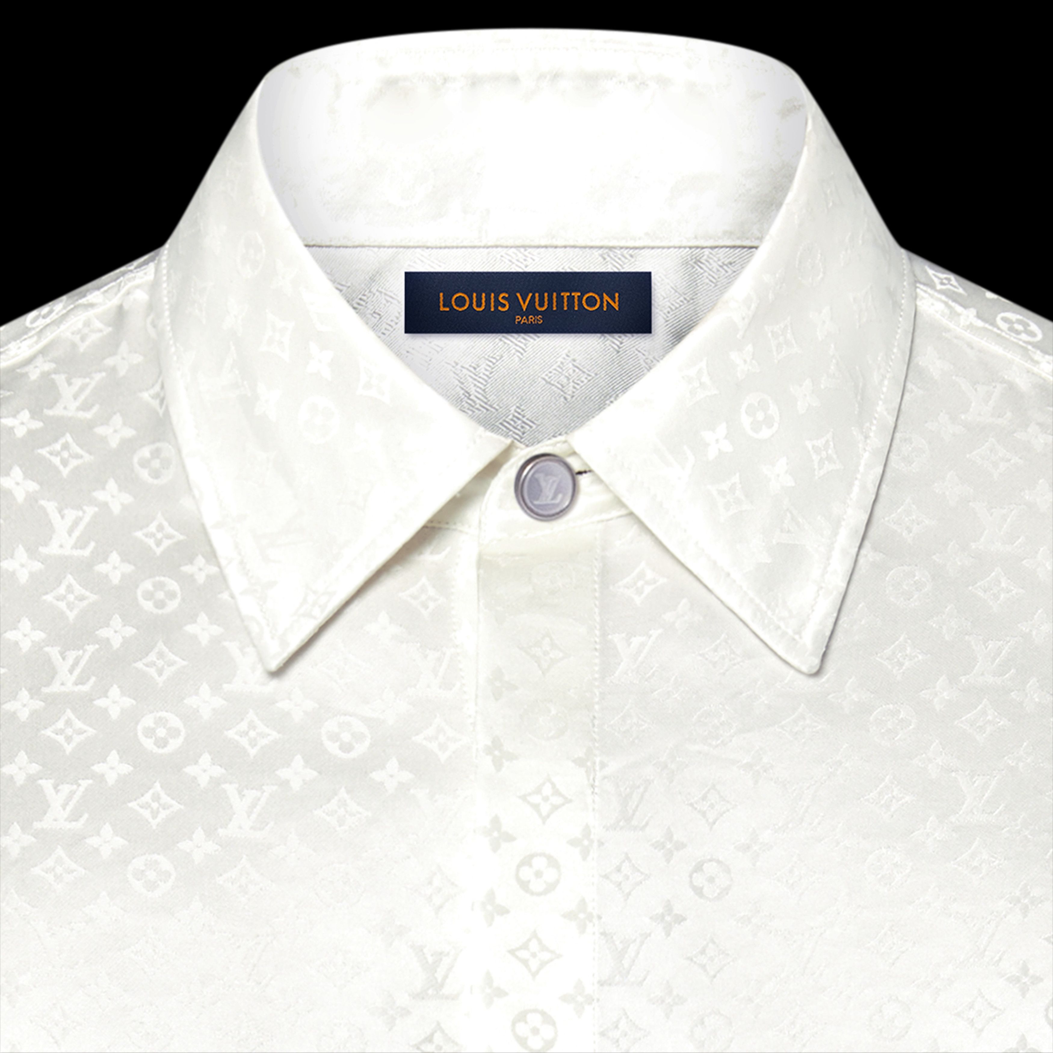 Louis Vuitton Mini Monogram Silk Evening Shirt Size US L / EU 52-54 / 3 - 3 Thumbnail