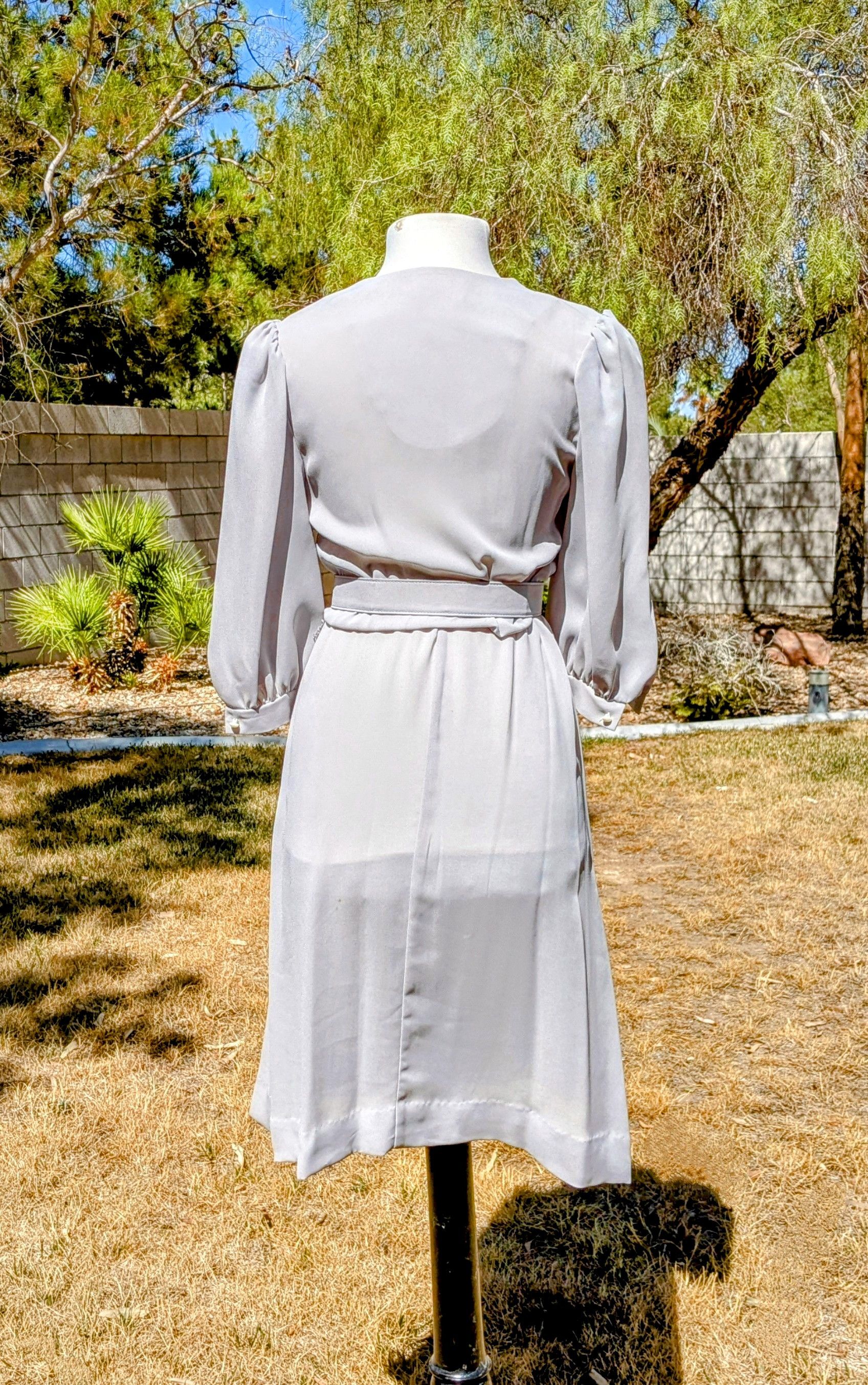 Vintage USA Jerell of Texas Midi Blouson w/Belt Sailor Collar Dress Size S / US 4 / IT 40 - 4 Thumbnail