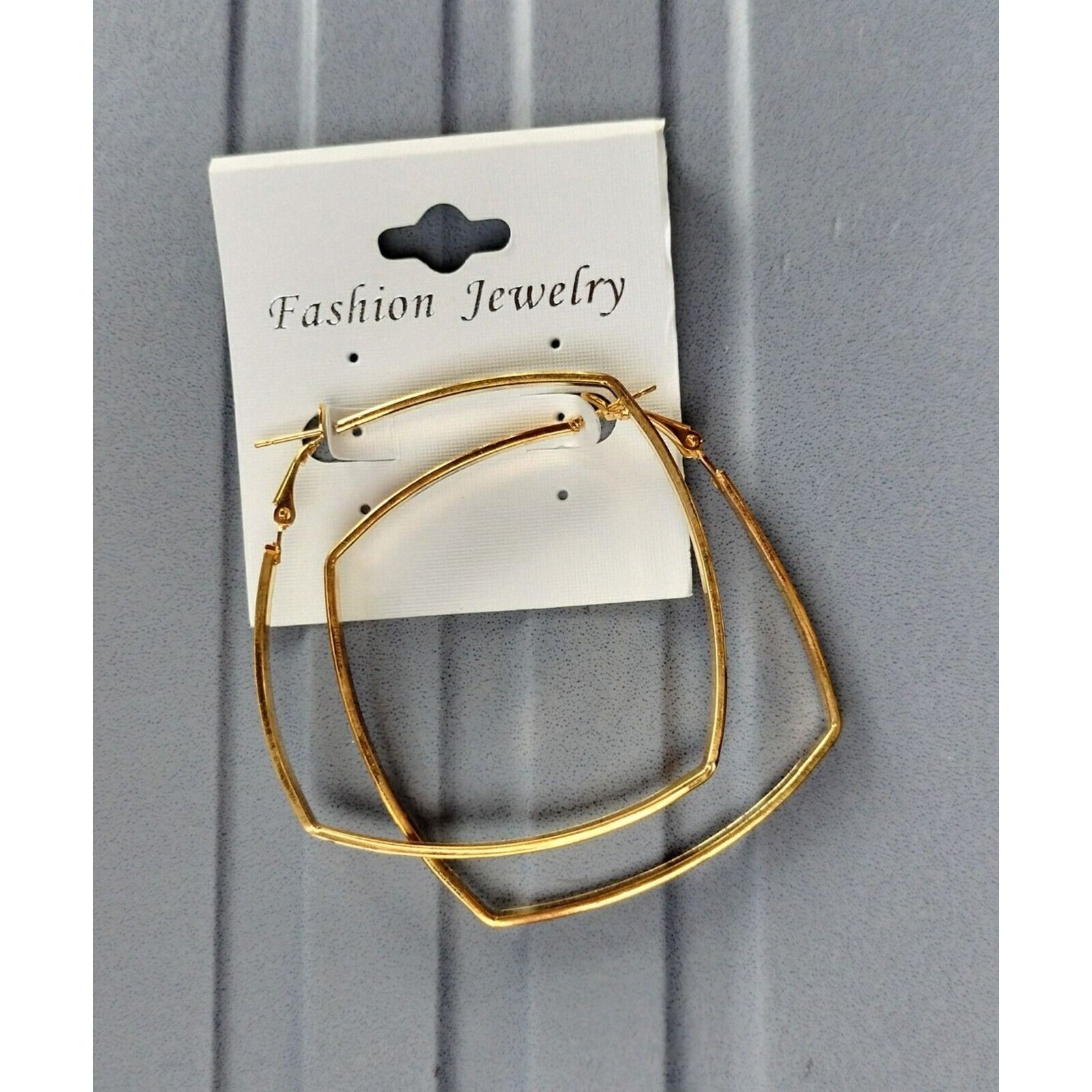 Other Hoop Earrings Gold Tone Fashion Jewelry Eggshell White Light Size ONE SIZE - 2 Thumbnail
