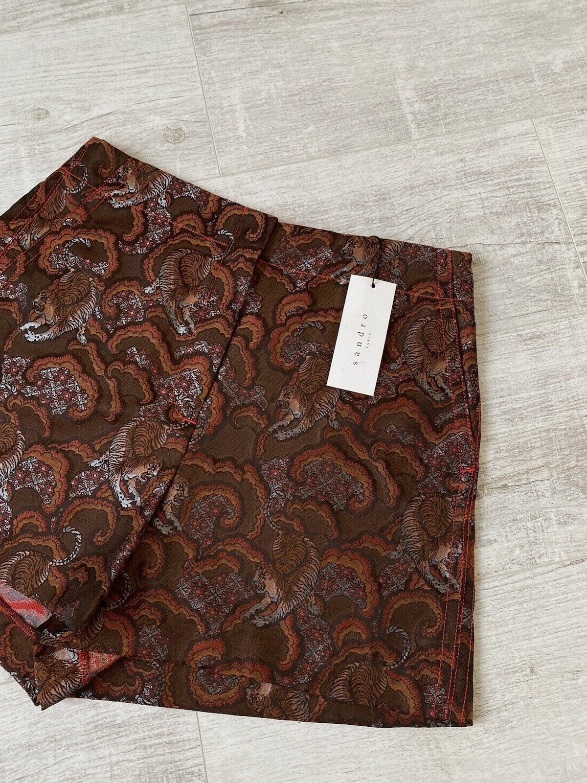 Sandro NEW Sandro Womens Luxury Printed Short Shorts Size 27" / US 4 / IT 40 - 4 Thumbnail