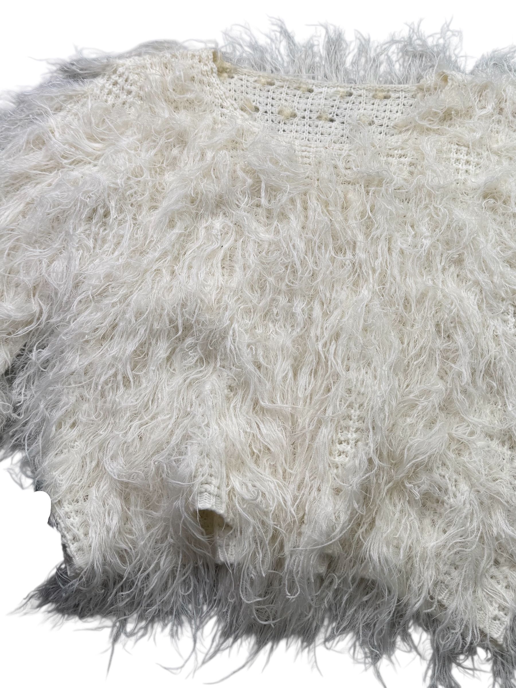 Japanese Brand Vintage Fluffy Sweater W281(V9) Size M / US 6-8 / IT 42-44 - 3 Thumbnail