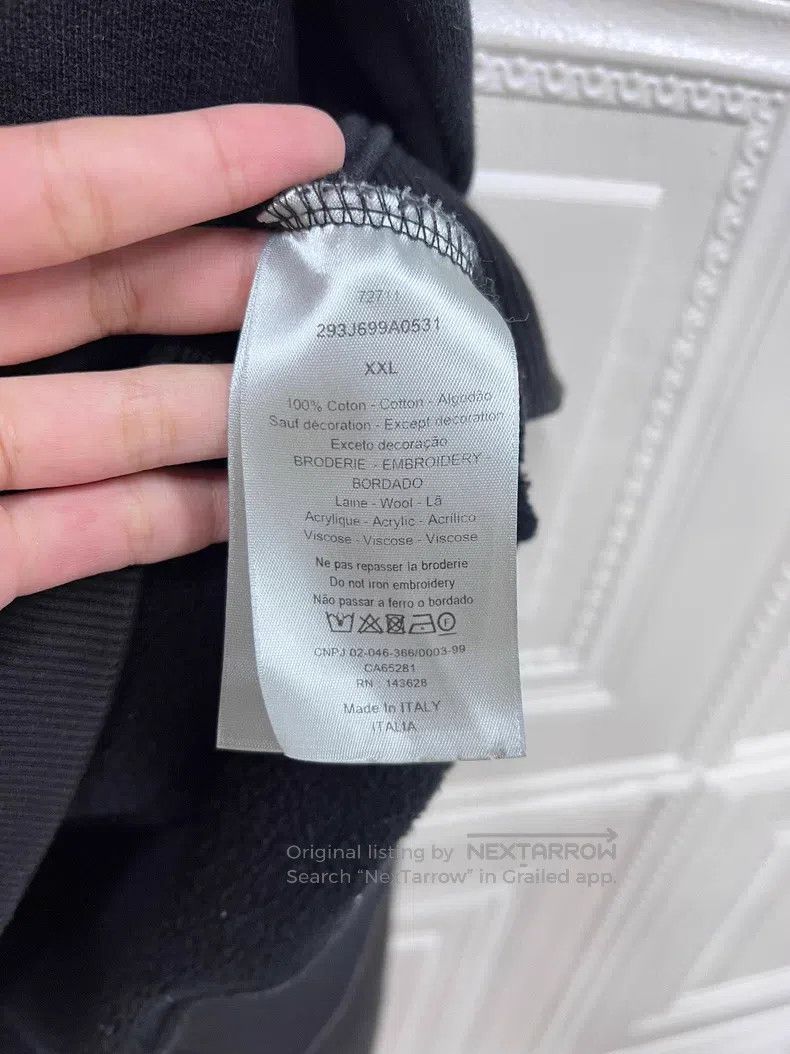 Dior Dior Embroidered slogan letter logo sweatshirt Size US XXL / EU 58 / 5 - 4 Thumbnail