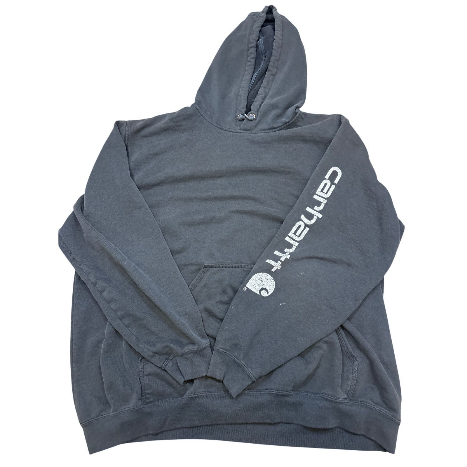 Carhartt Carhartt 2XL hoodie Black worn spell out sleeve sweatshirt Size US XXL / EU 58 / 5 - 6 Thumbnail