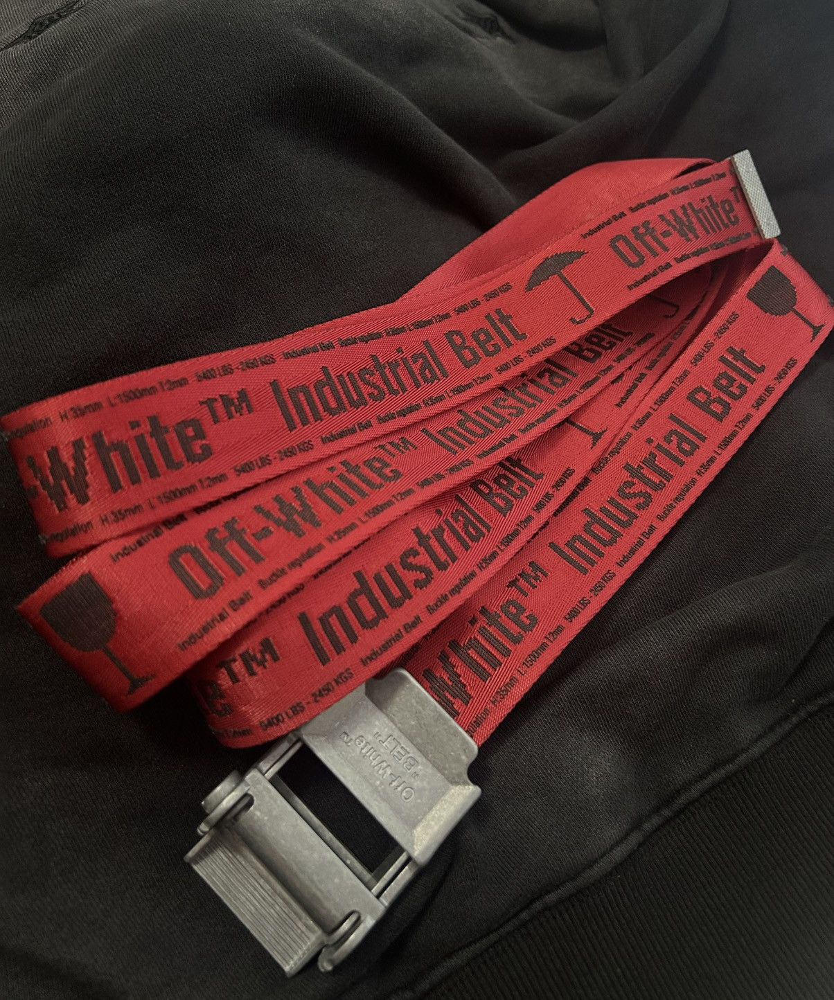 Off-White Off-White 2.0 Red Industrial Belt Size ONE SIZE - 4 Thumbnail