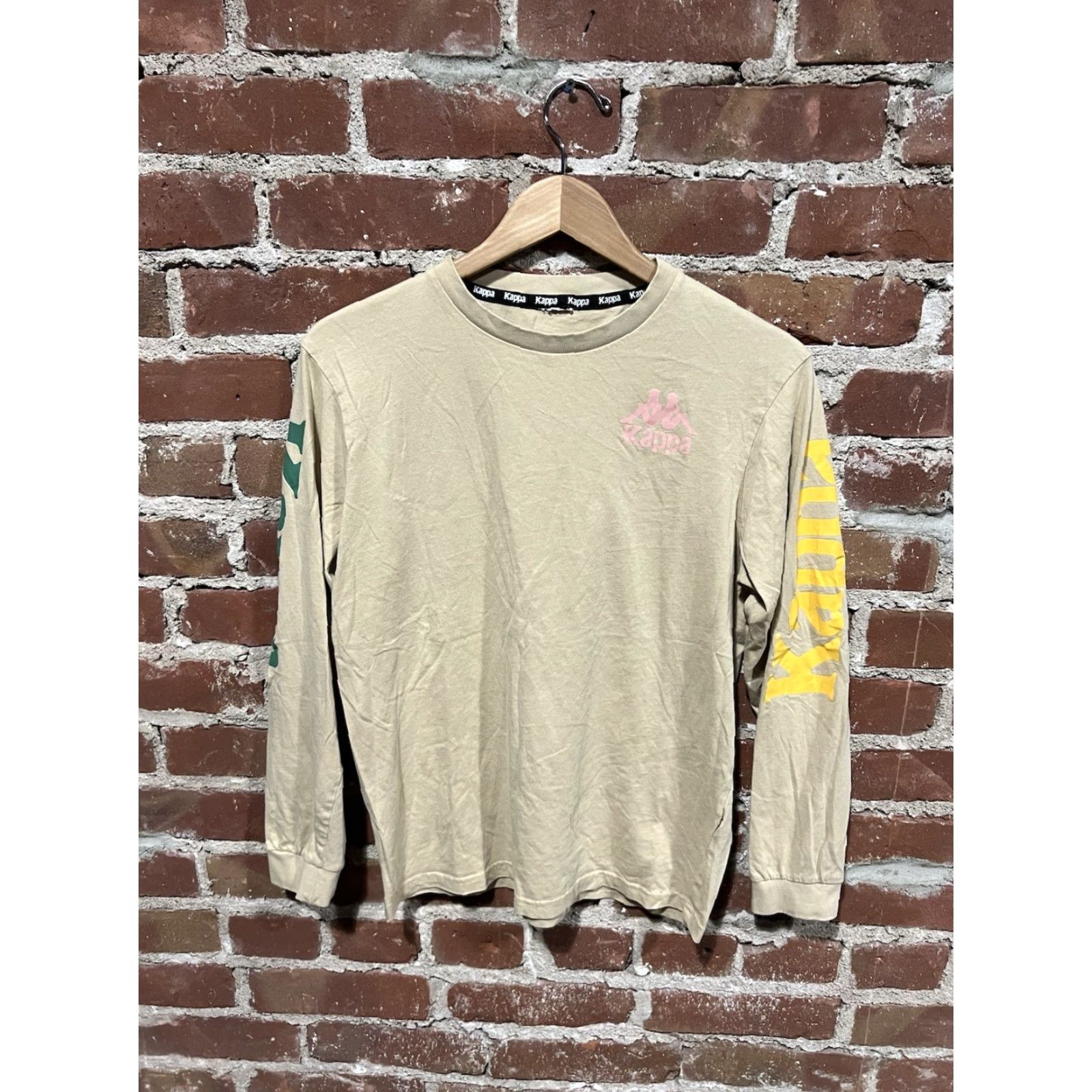 Kappa Kappa T-Shirt Womens Long Sleeve Graphic Size M Green Size M / US 6-8 / IT 42-44 - 2 Thumbnail