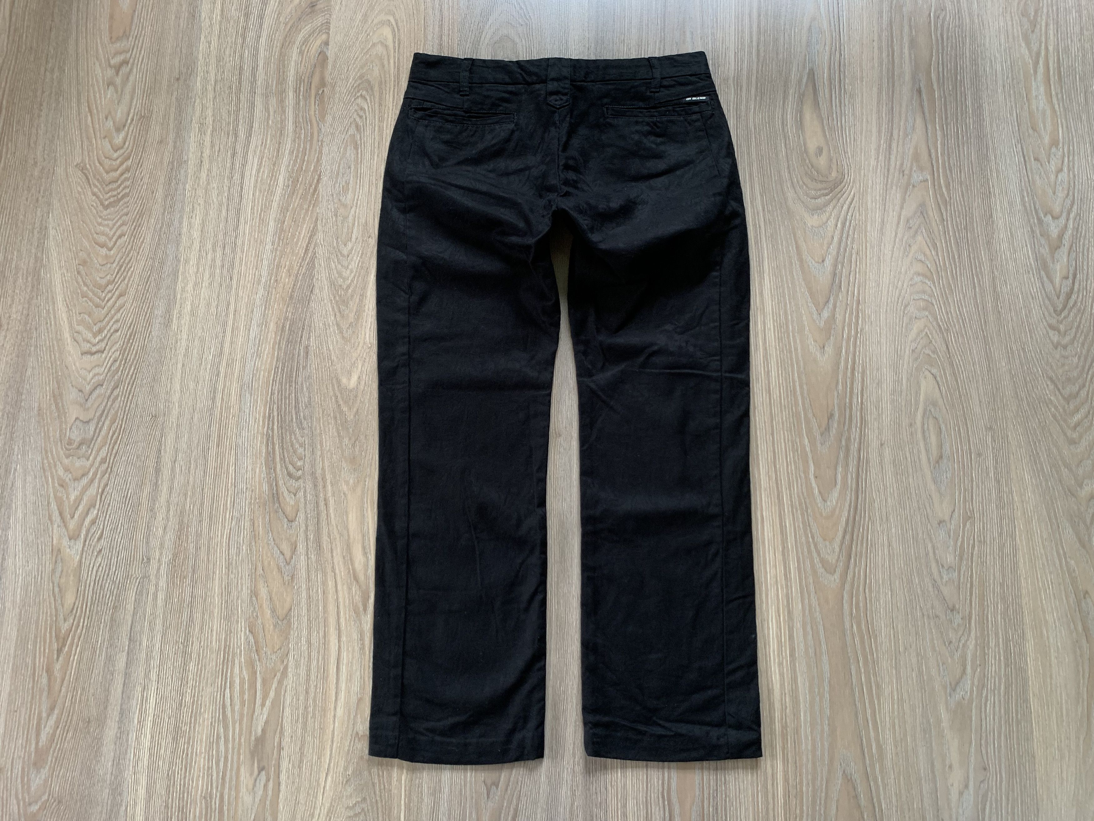 Other Blend Black Pattern Cotton Pants Size US 32 / EU 48 - 3 Thumbnail