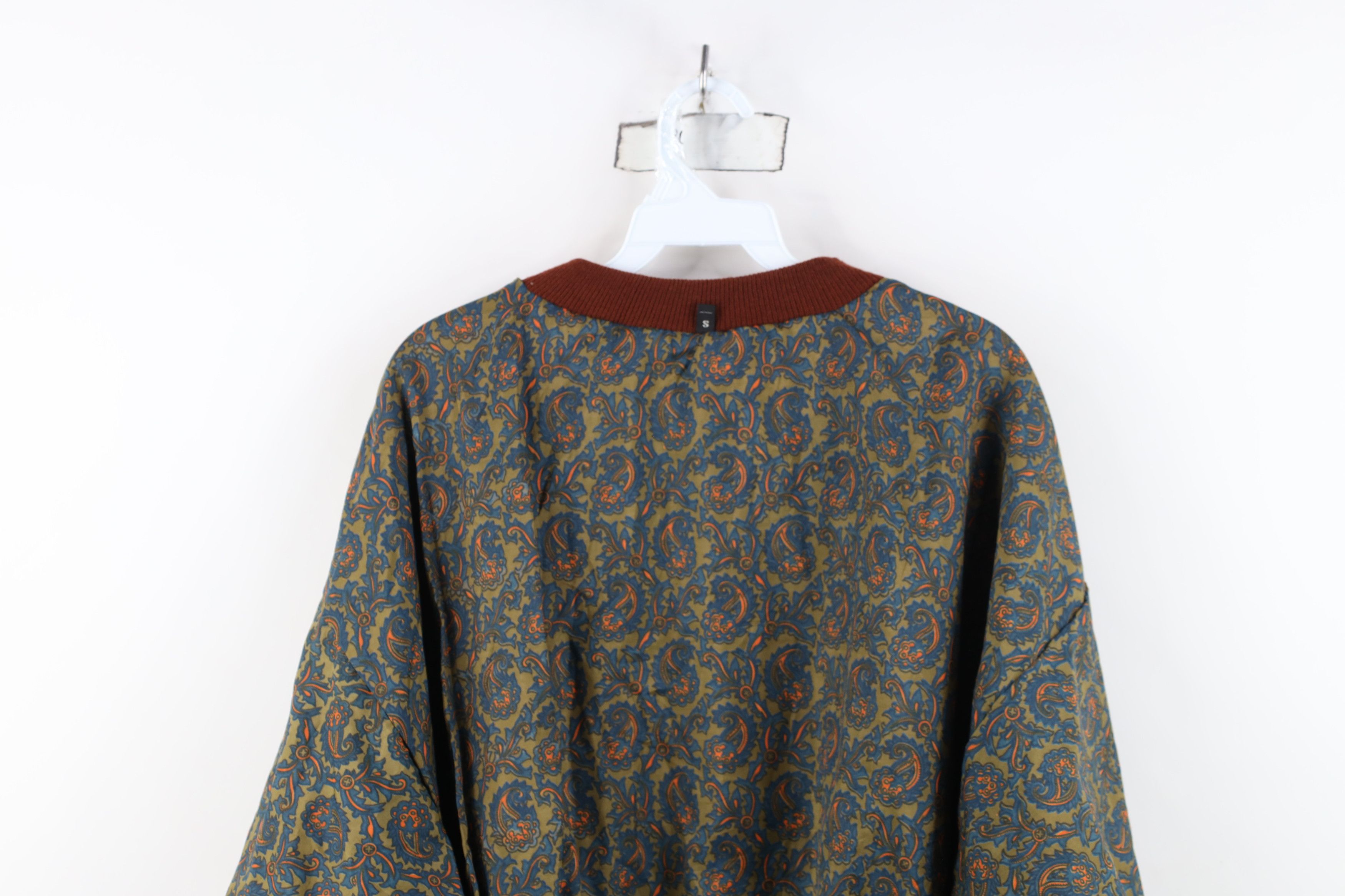 Vintage Vintage 90s Streetwear Reversible Suede Leather Silk Jacket Size US S / EU 44-46 / 1 - 16 Thumbnail